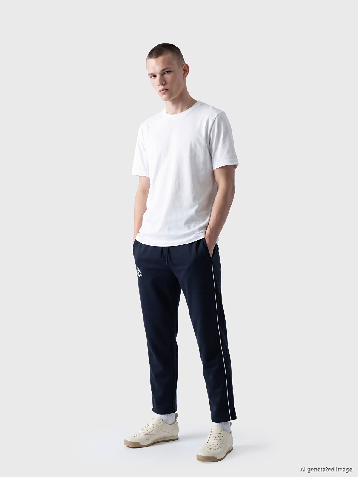 Kappa LC WAIKIKI Lacivert Regular Fit Erkek Eşofman Altı