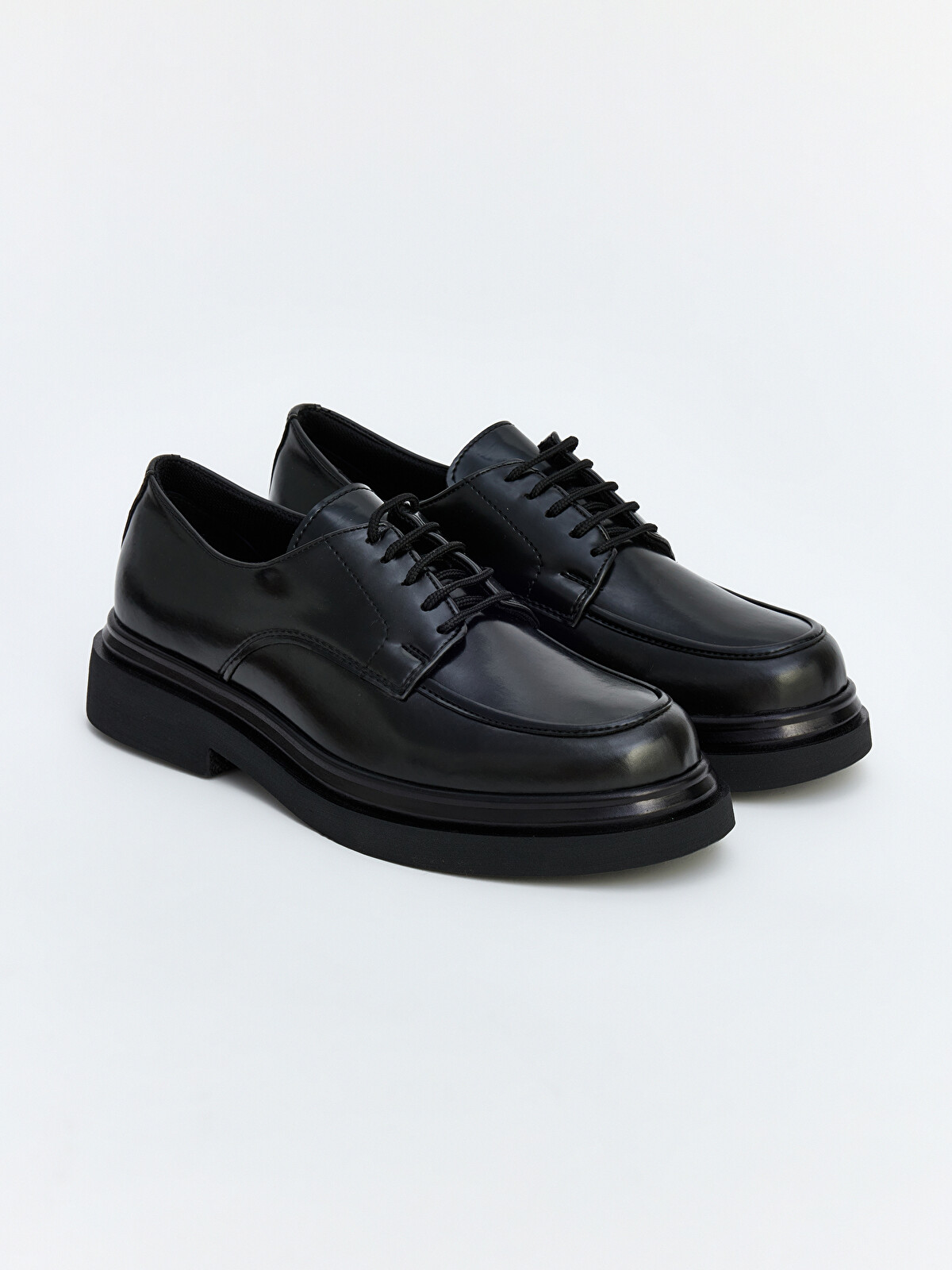 靴 GRANCY l Plate Leather Shoes LCW STEPS Faux Leather Men's Classic Shoes - S6V678Z8-HUC | LC Waikiki