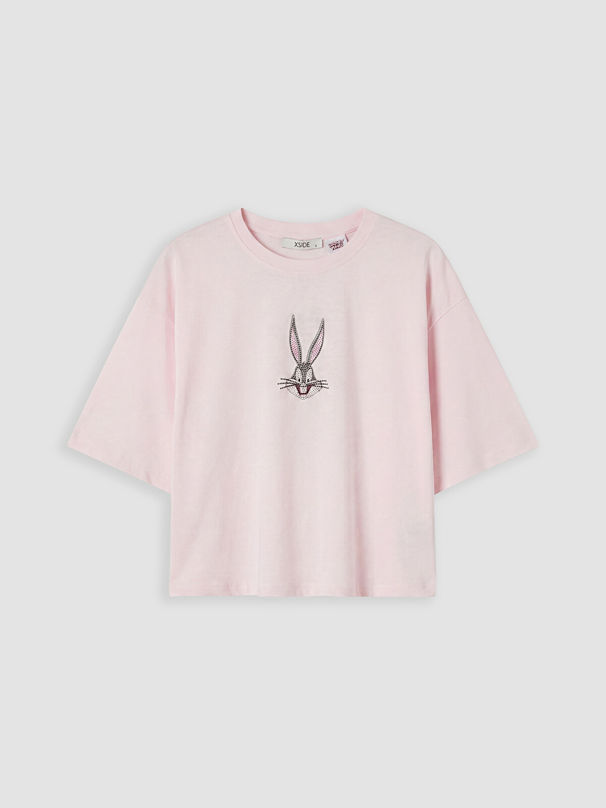 XSIDE Bugs Bunny Baskılı %100 Pamuklu Kadın Tişört - S6Y002Z8-14N
