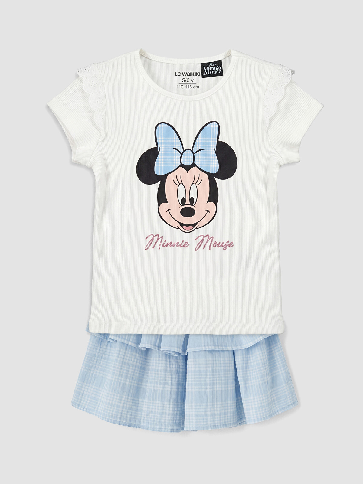 LCW Kids Minnie Mouse Printed Girls' Set - S6Y204Z1-R9J - LC Waikiki