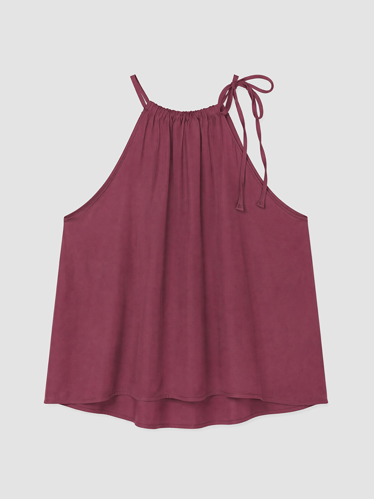 棚 Cruju クルジュ LCWAIKIKI Classic Bordo Halter Yaka Büzgülü Bluz - S6Y314Z8-3X6 | LCW