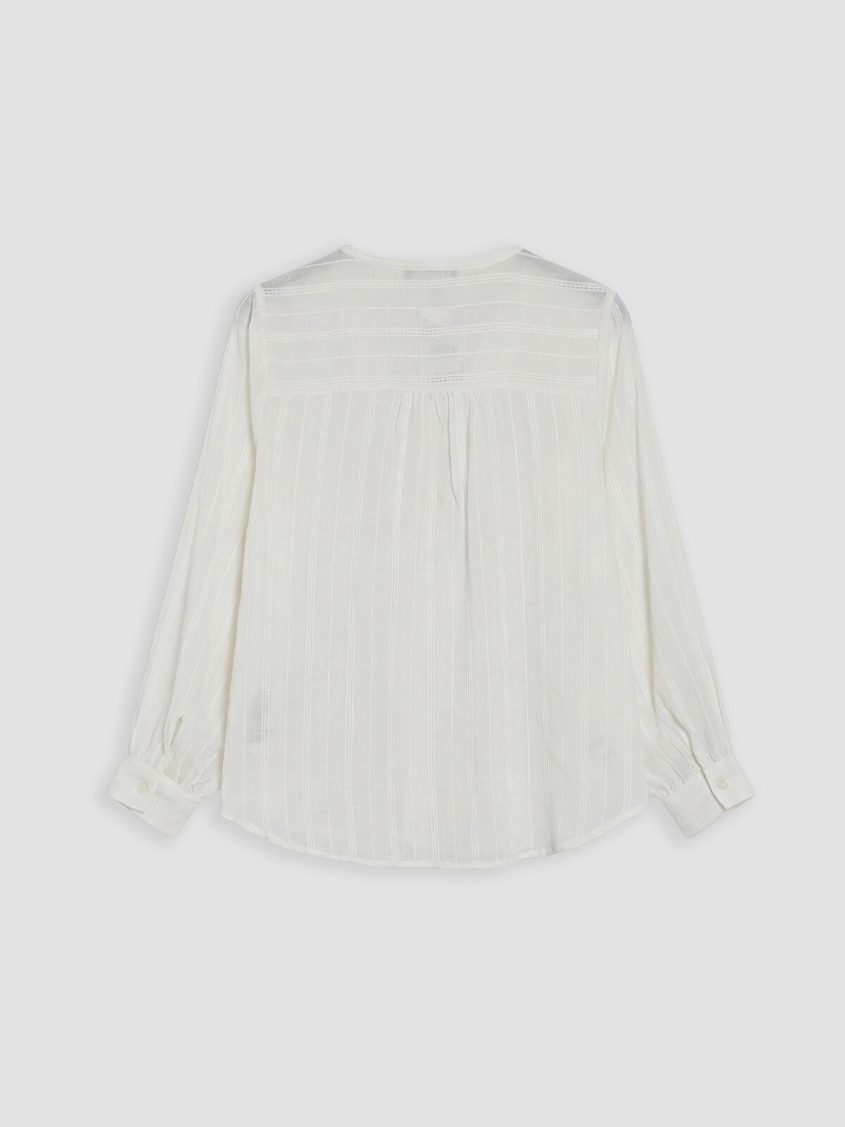 LCW Comfort Notch Neck Striped Women's Shirt - S6Y713Z8-Q6K | LC