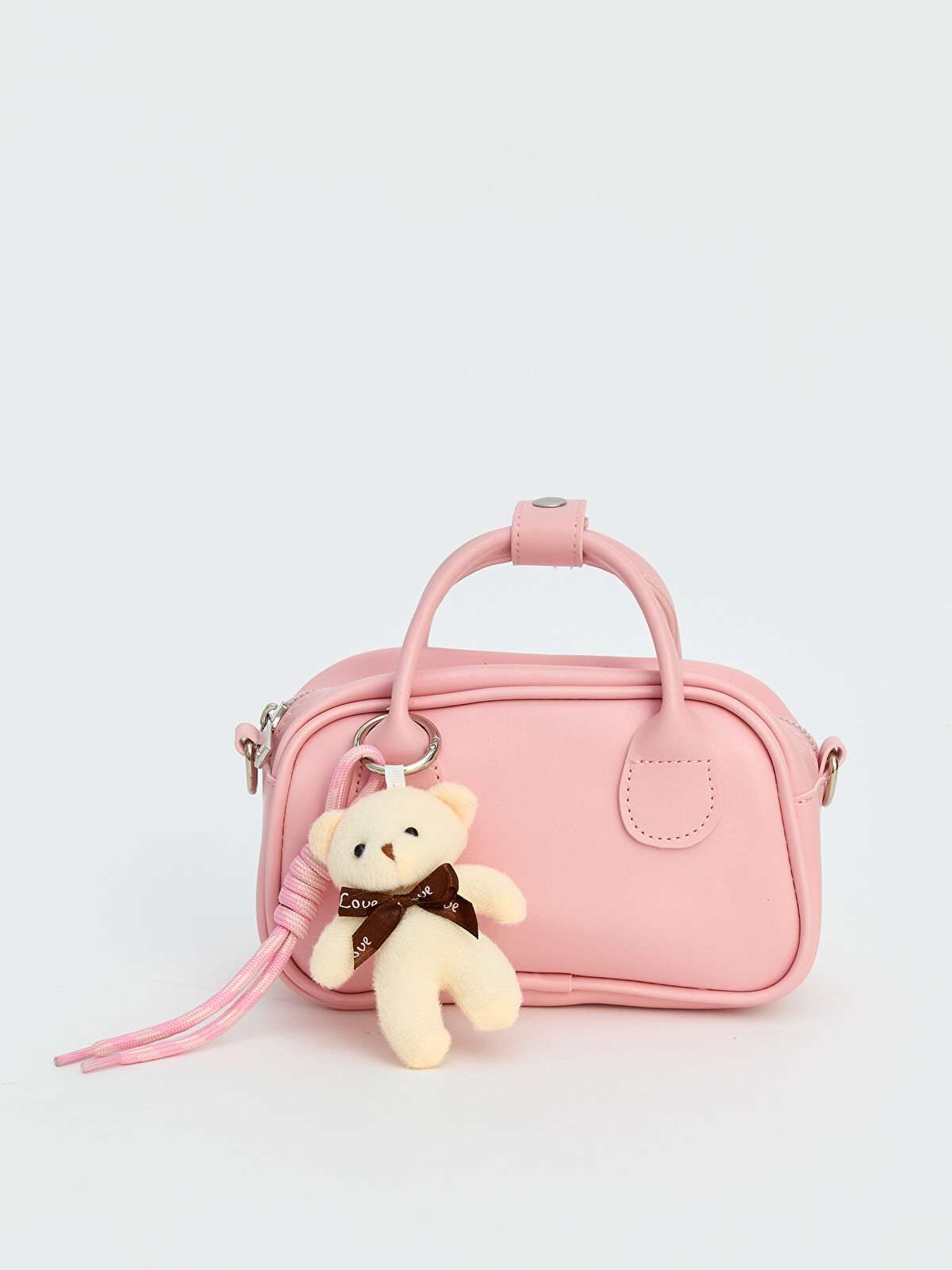 LCW ACCESSORIES Pembe Ayıcık Aksesuarlı Kız Çocuk Omuz Çantası