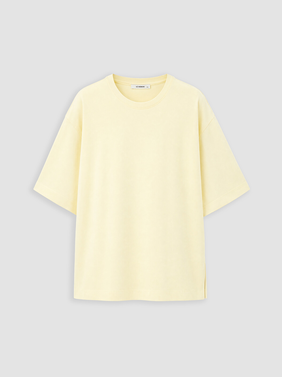 LCWAIKIKI Curve T-shirt pambuku 100% madhësi plus për gra