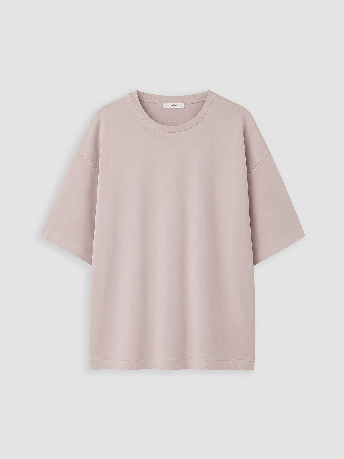 LCWAIKIKI Curve T-shirt pambuku 100% madhësi plus për gra