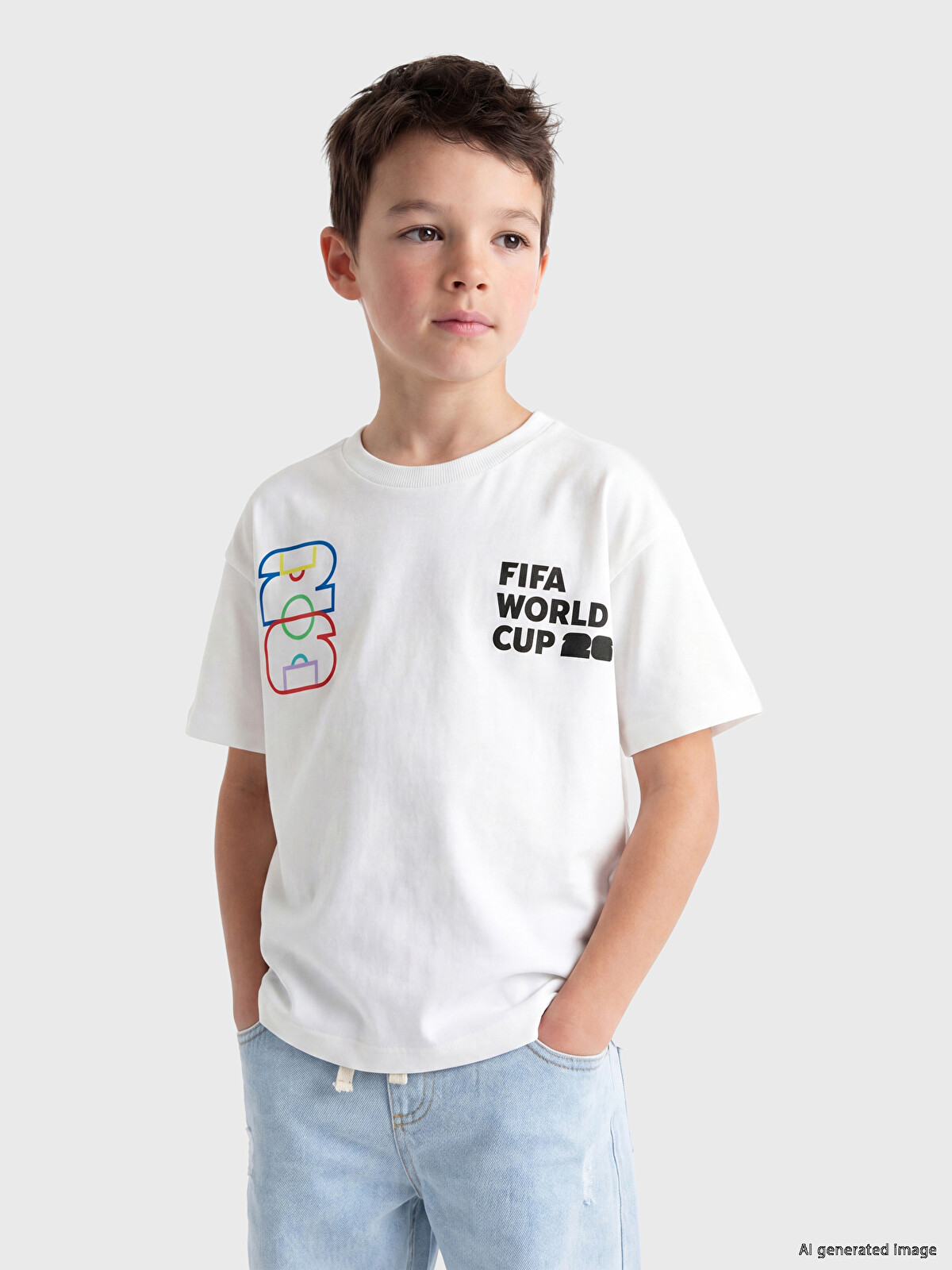 LCW Kids Tricou Alb Băiat - S6QV68Z1-Q6K | LC Waikiki
