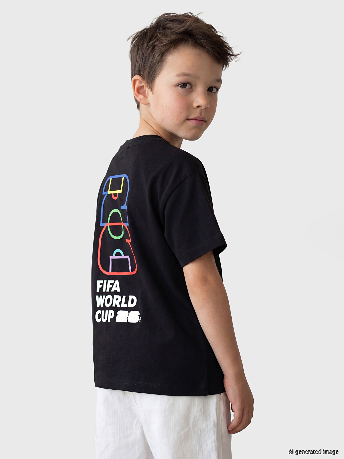 LCW Kids Fifa 2026 World Cup Printed Boys' T-shirt - S6QV68Z1-CVL