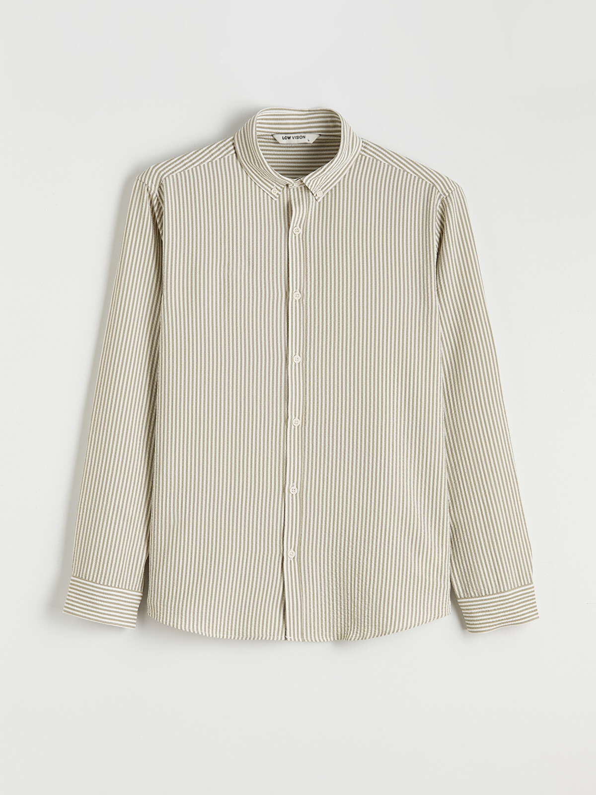 LCW Vision Slim Fit Striped Dobby Men's Shirt - S60098Z8-LGD | LC