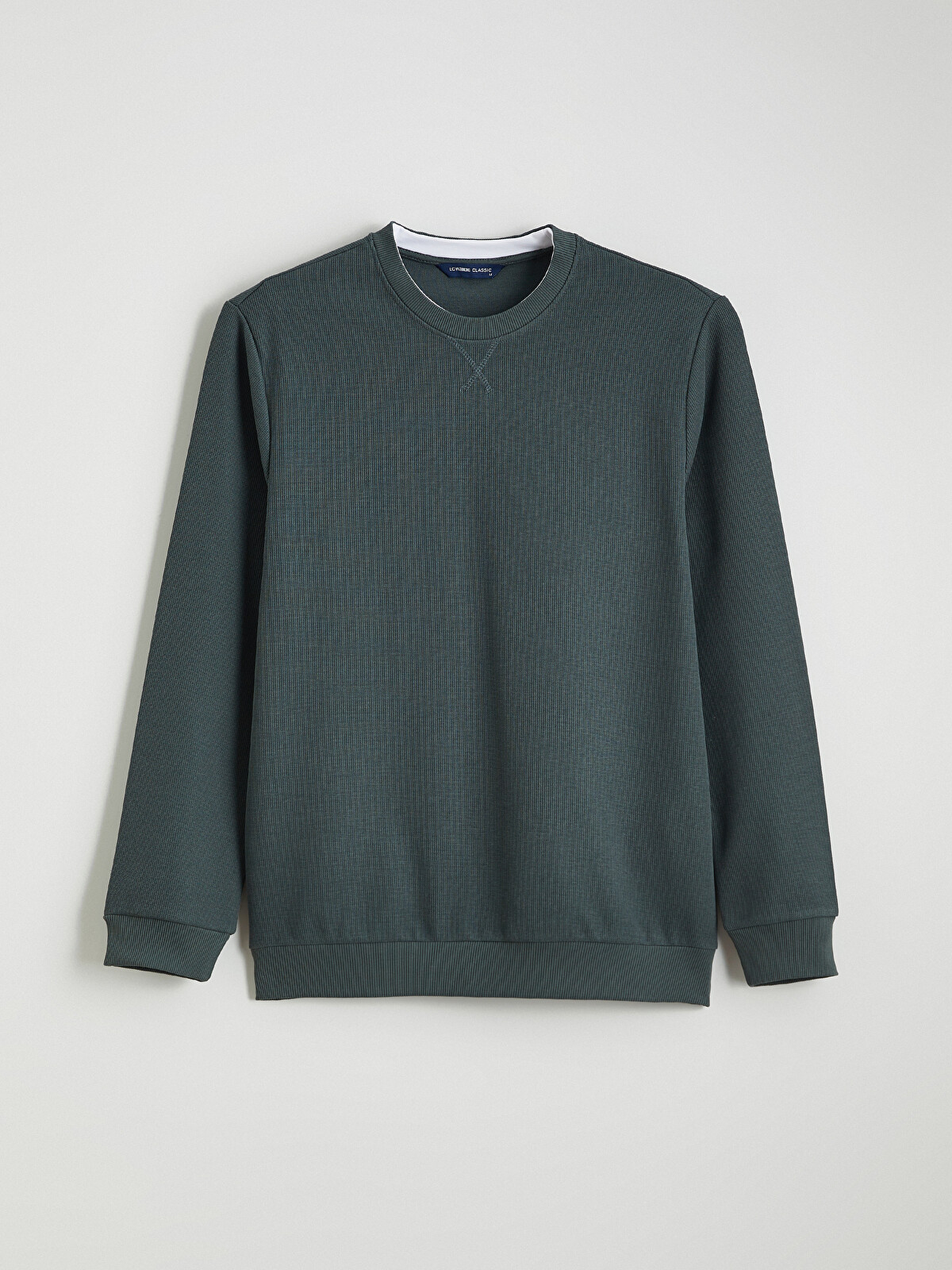 LCWAIKIKI Classic Bisiklet Yaka Erkek Sweatshirt