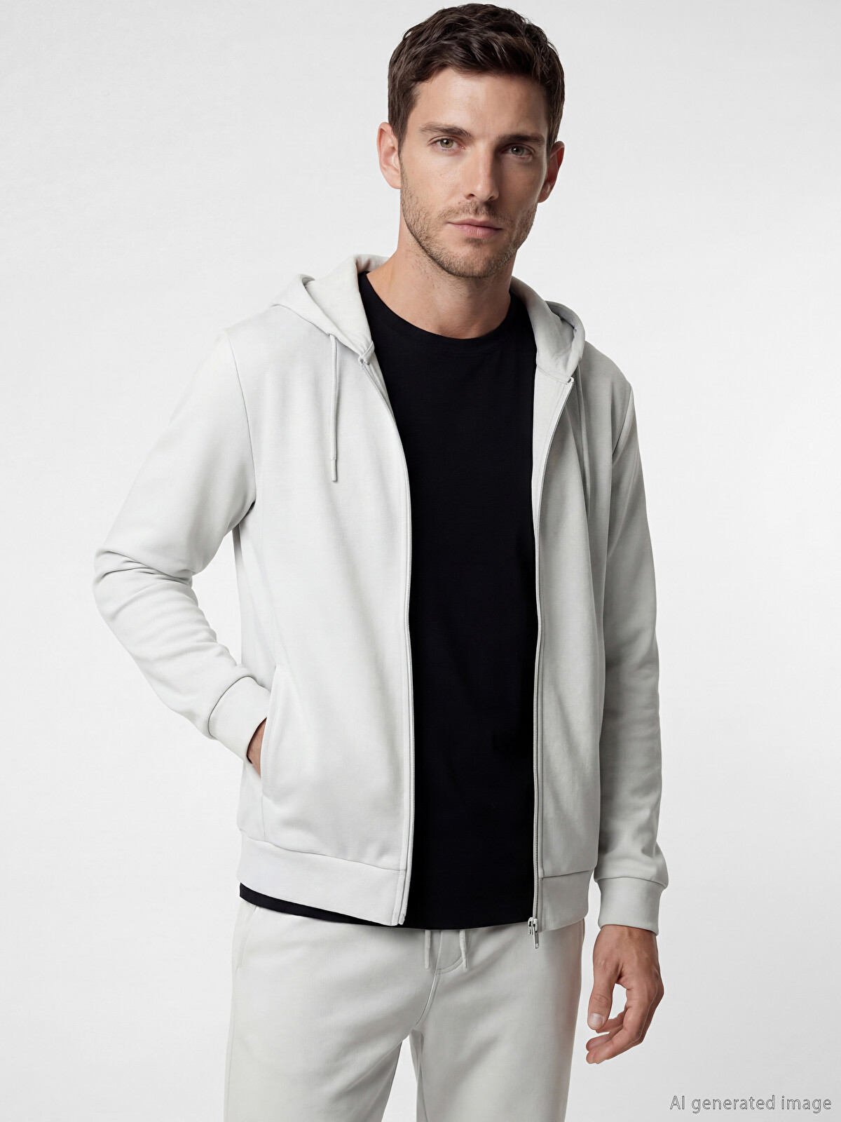 LCWAIKIKI Basic Erkek Fermuarlı Sweatshirt
