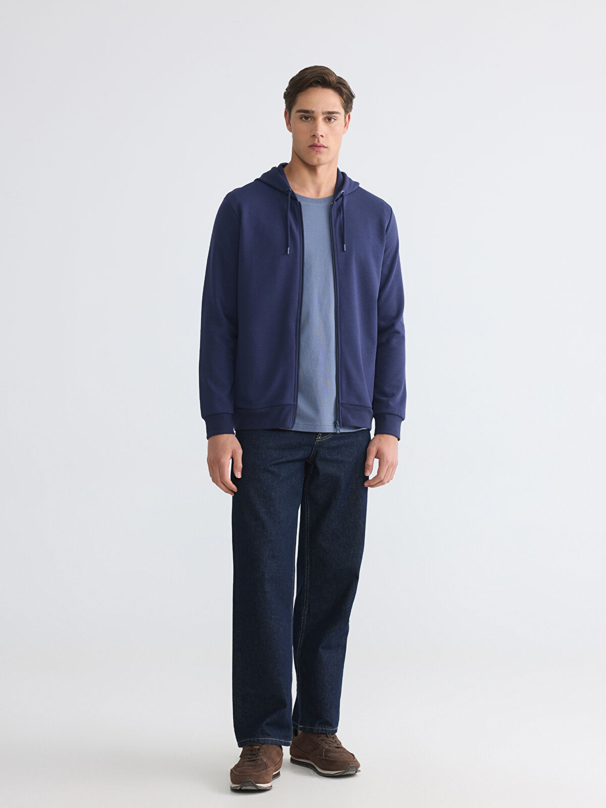 LCWAIKIKI Basic Erkek Fermuarlı Sweatshirt
