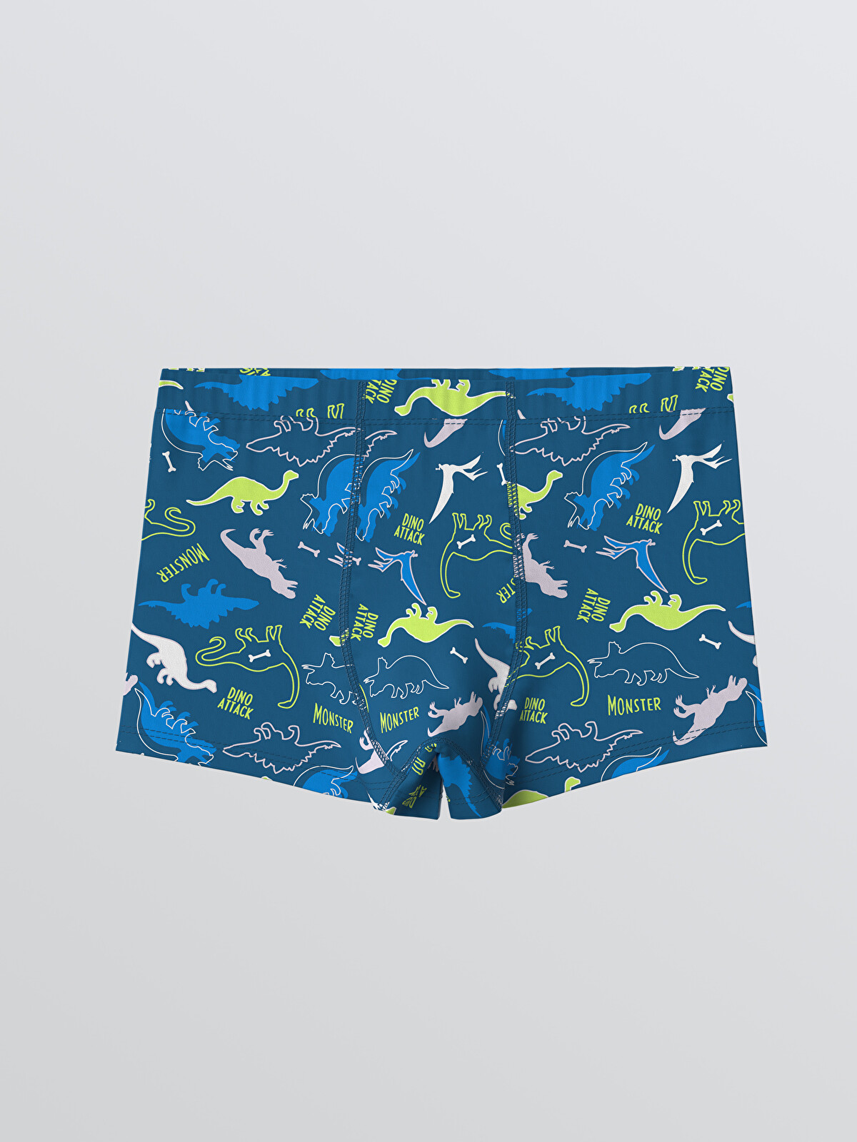 LCW Kids Lacivert Dinozor Baskılı Erkek Çocuk Boxer 3'lü