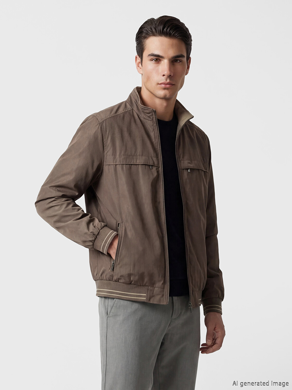 LCWAIKIKI Classic Dik Yaka Çift Taraflı Erkek Ceket - S61250Z8-H2S