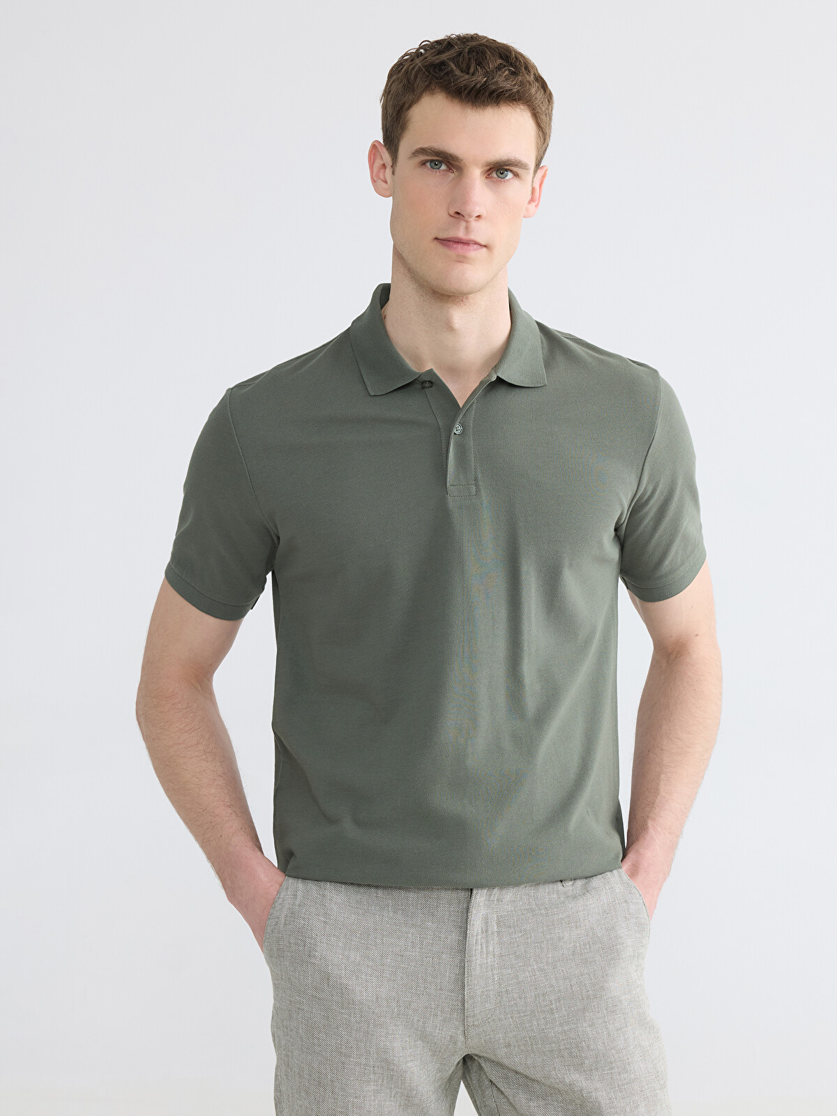 LCWAIKIKI Classic Polo Yaka Pike Erkek Tişört