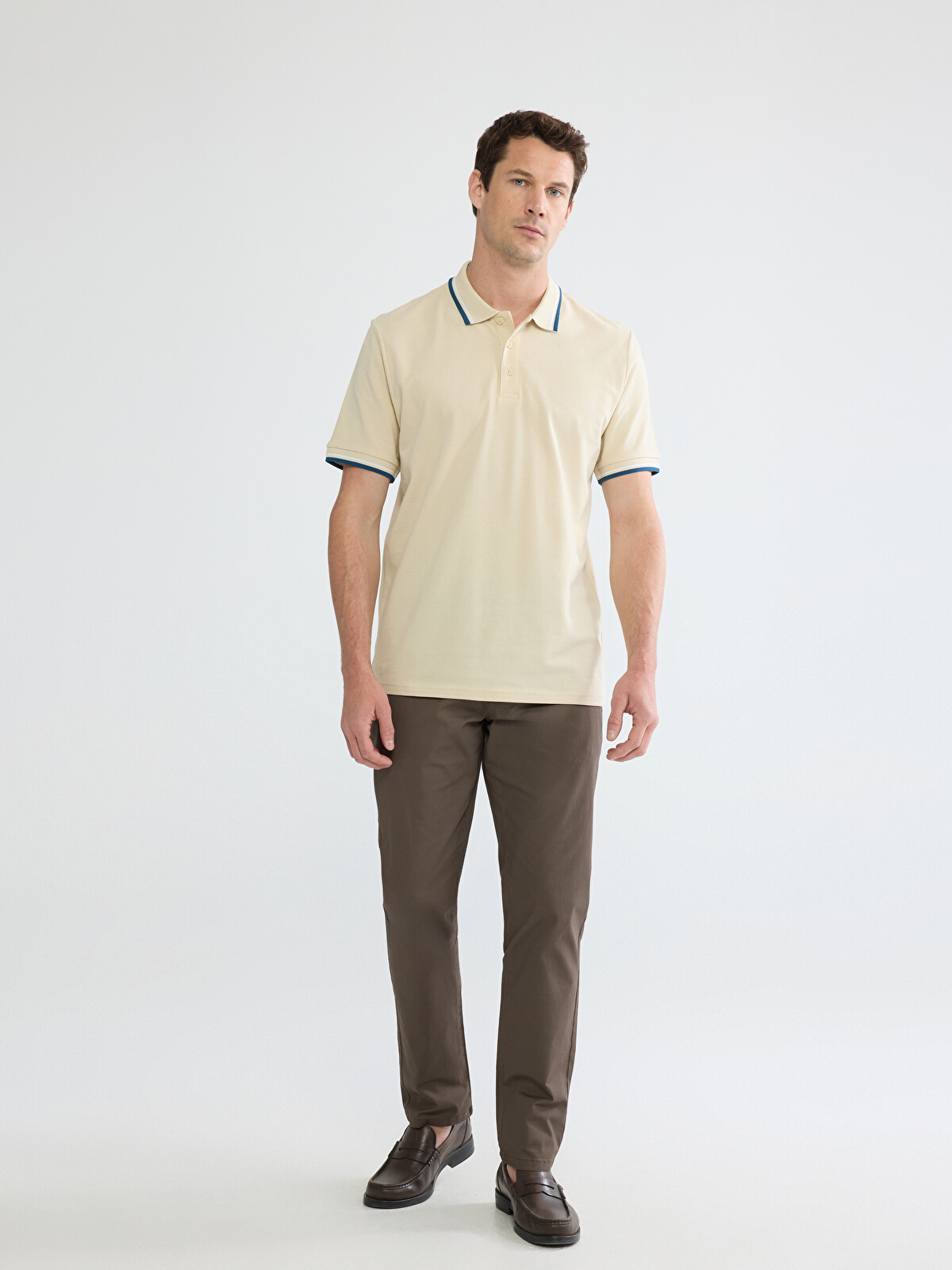 LCWAIKIKI Basic Polo Yaka Pike Erkek Tişört