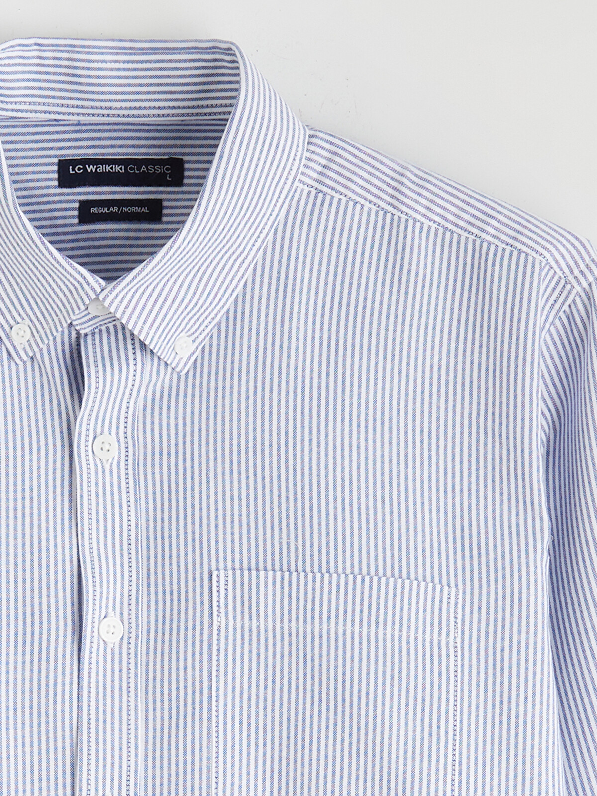 LCWAIKIKI Classic Regular Fit Striped Men's Shirt - S61568Z8-LGB