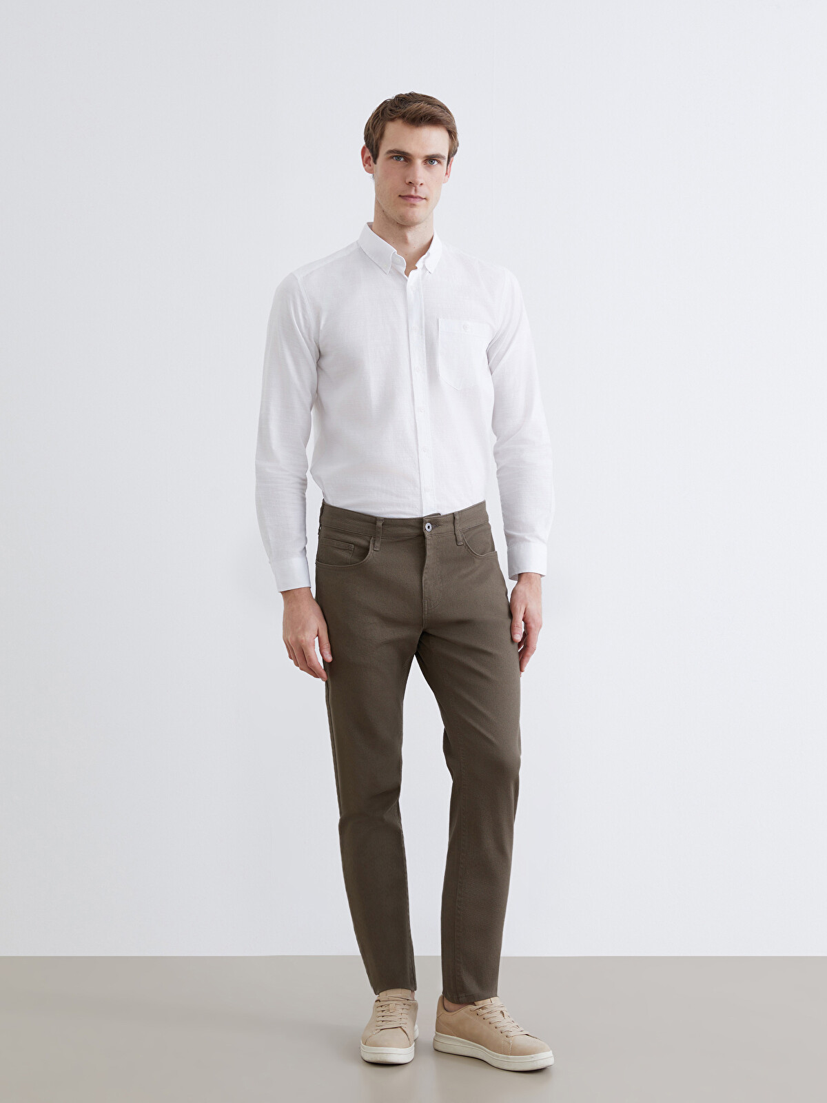 LCWAIKIKI Classic Slim Fit Gabardin Erkek Chino Pantolon