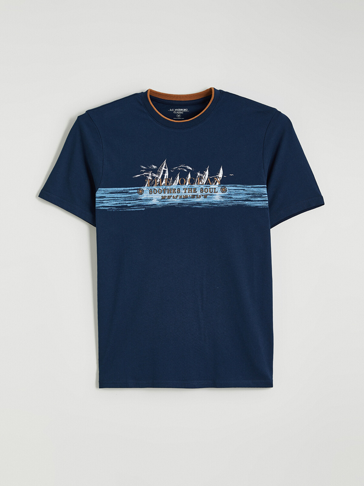 LCWAIKIKI Classic Crew Neck Printed Jersey Men's T-Shirt