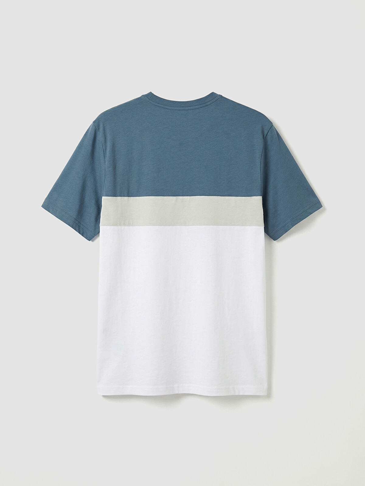 LCWAIKIKI Classic Men's Color Block Jersey T-shirt With Crew Neck