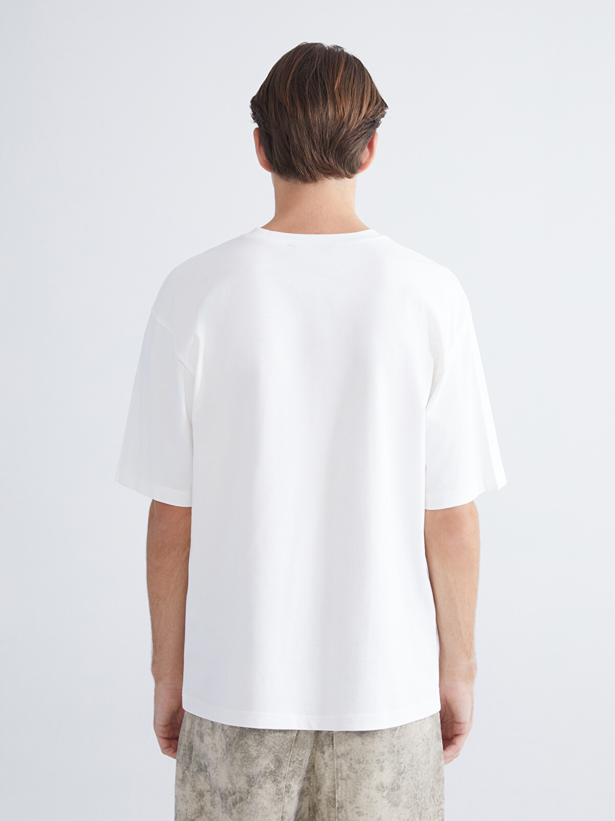 XSIDE Loose Fit Basic Thick T-shirt - S61812Z8-R9J | LC Waikiki