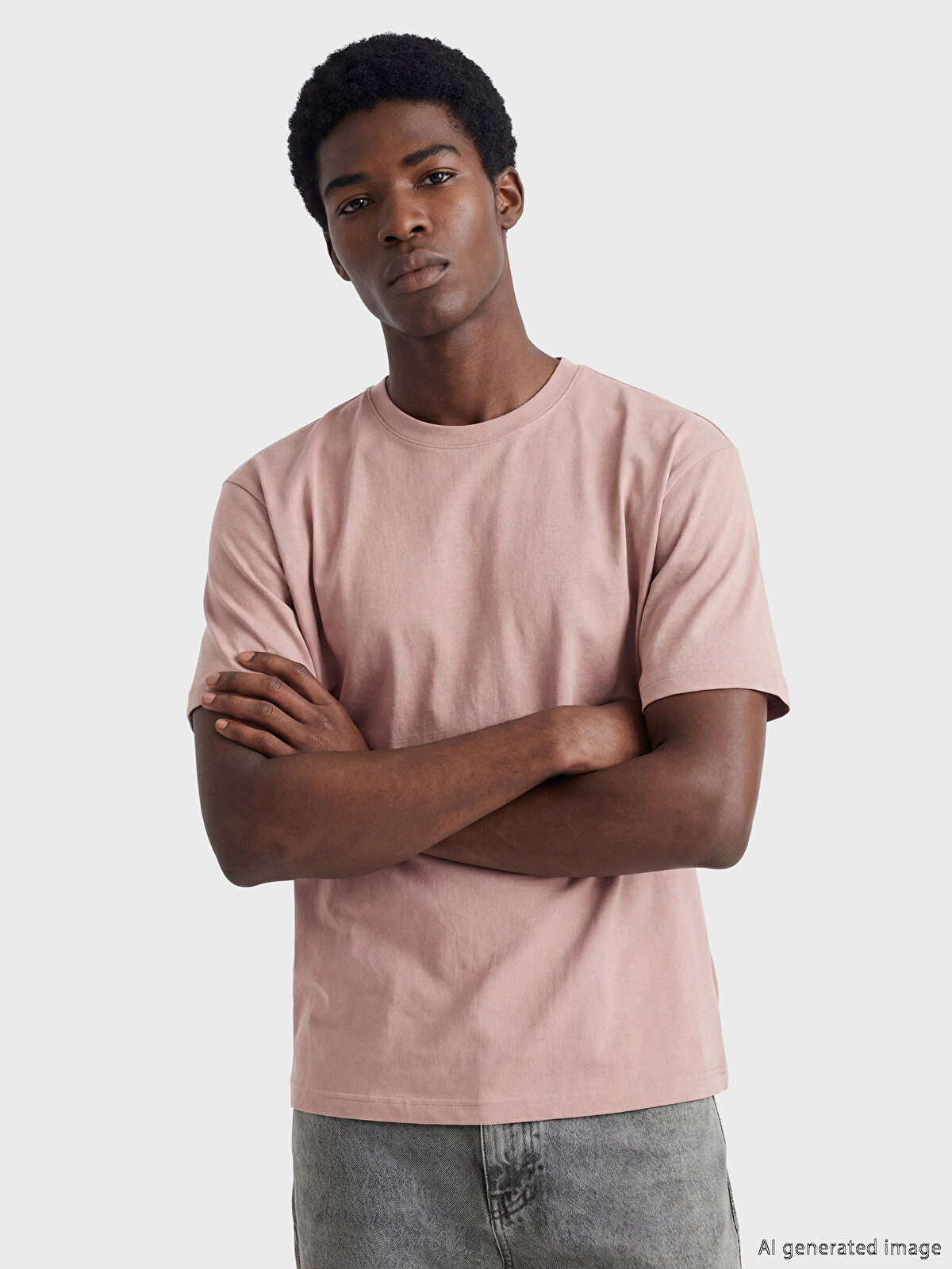 XSIDE Loose Fit Basic Kalın  Tişört