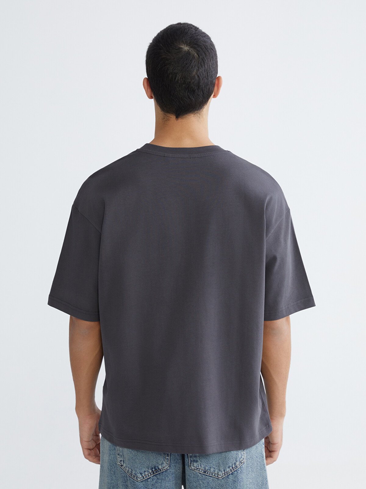 XSIDE Tricou Gros Basic Boxy Fit Din 100% Bumbac - S61815Z8-EXQ
