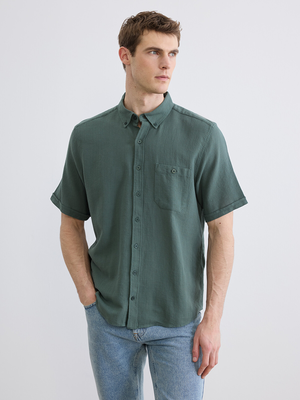LCWAIKIKI Classic Regular Fit Poplin Erkek Gömlek