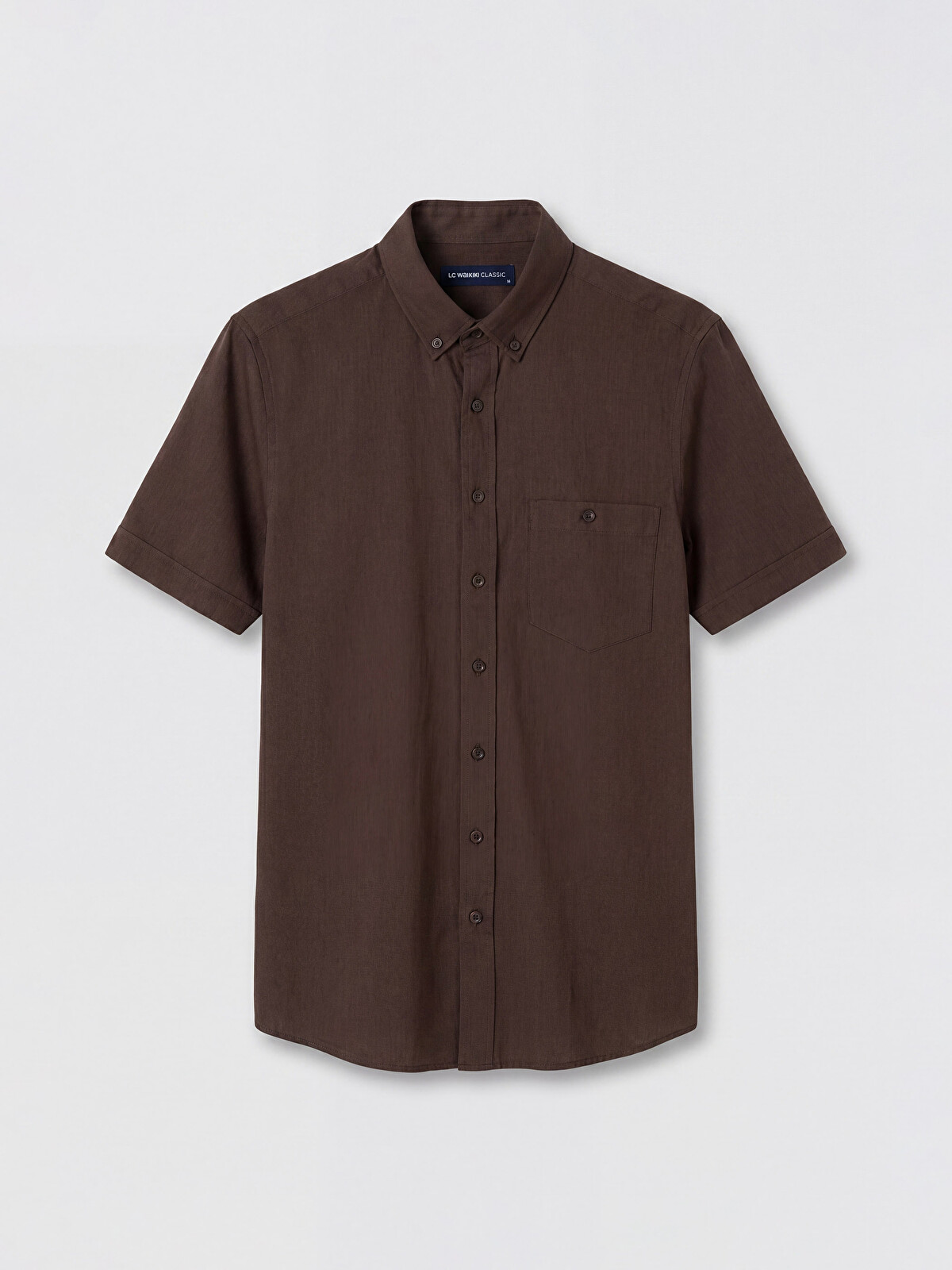 LCWAIKIKI Classic Regular Fit Keten Karışımlı Erkek Gömlek