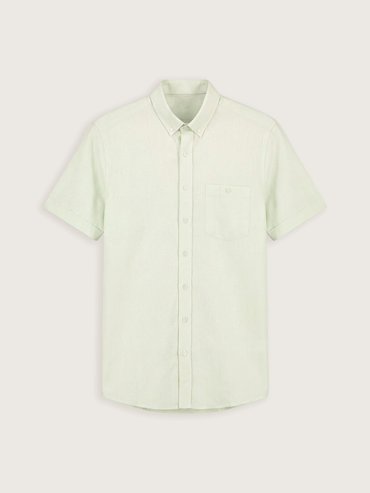 LCWAIKIKI Classic Regular Fit Keten Karışımlı Erkek Gömlek