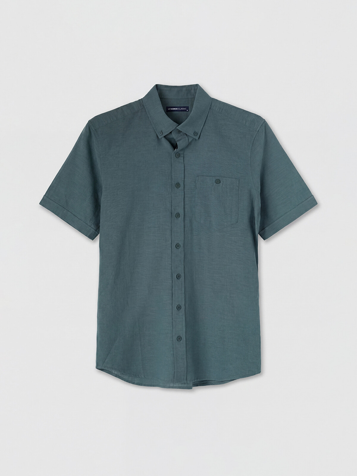 LCWAIKIKI Classic Regular Fit Keten Karışımlı Erkek Gömlek