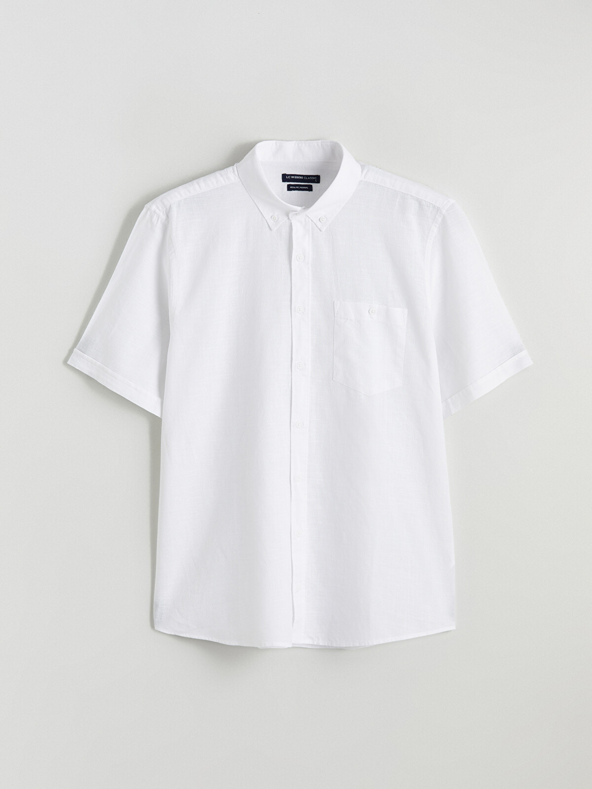LCWAIKIKI Classic Regular Fit Linen Blend Men's Shirt