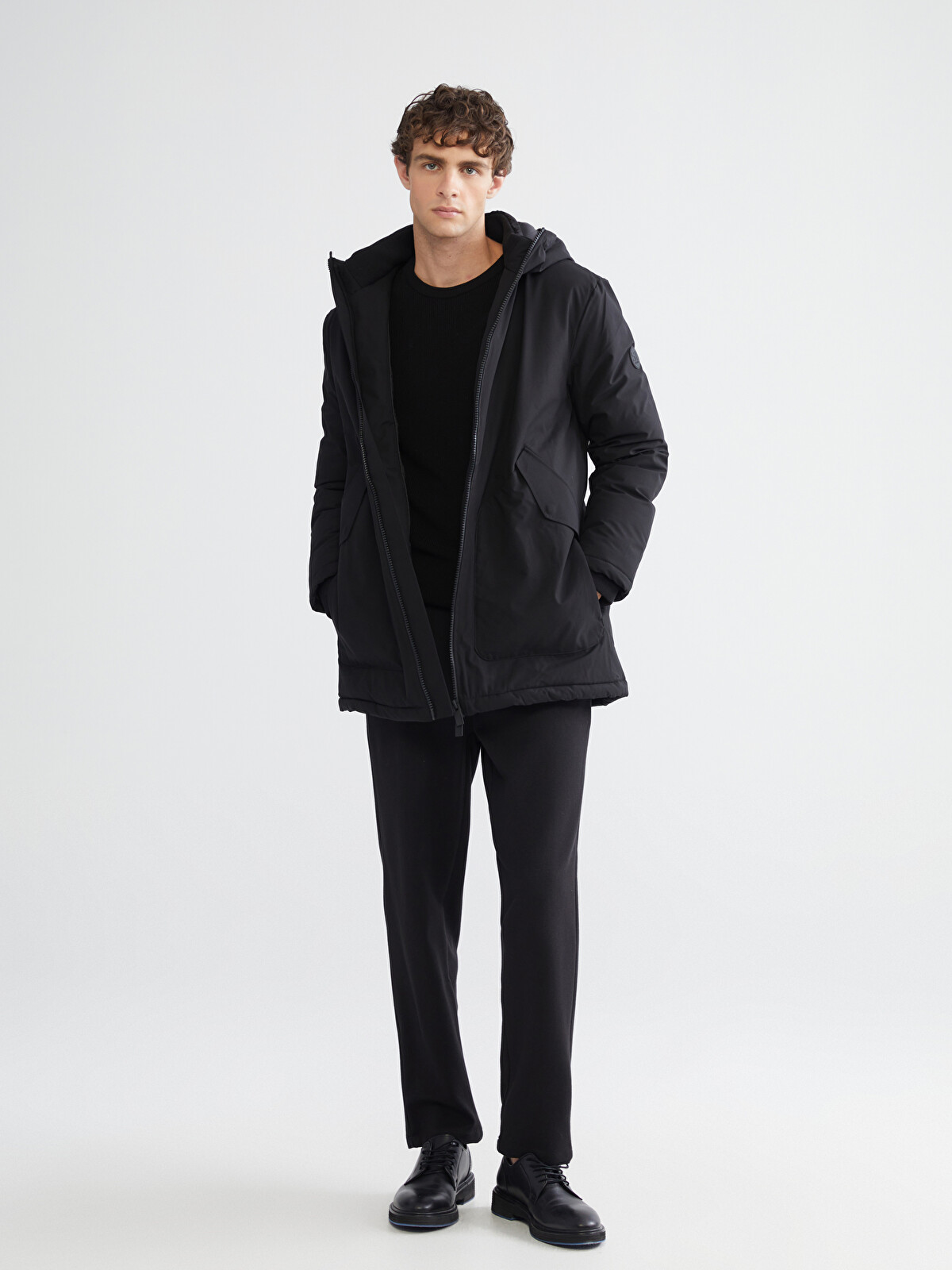 SOUTHBLUE Standard Fit Hooded Men's Coat - S61860Z8-CVL | LC Waikiki