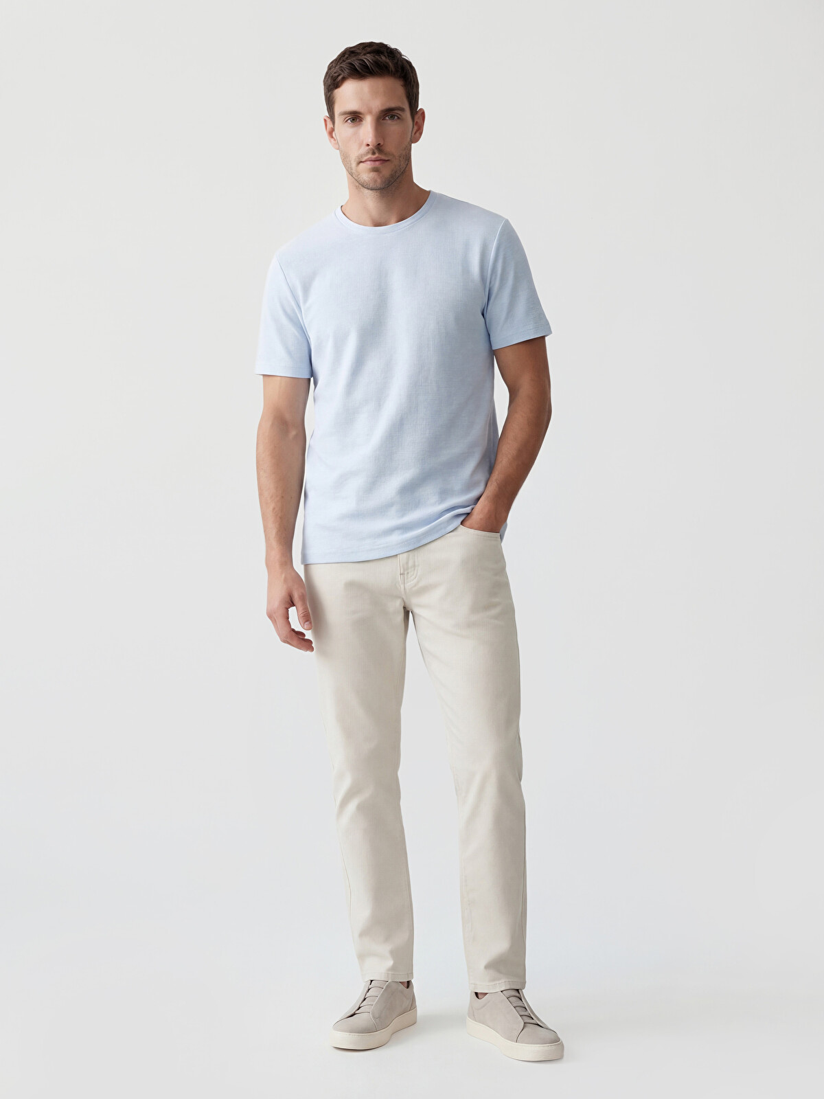 アハランワサハラン LCWAIKIKI Classic Dar Kalıp Gabardin Erkek Chino Pantolon