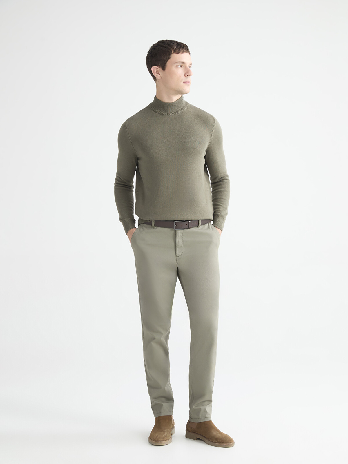 LCWAIKIKI Classic Slim Fit Gabardin Erkek Chino Pantolon