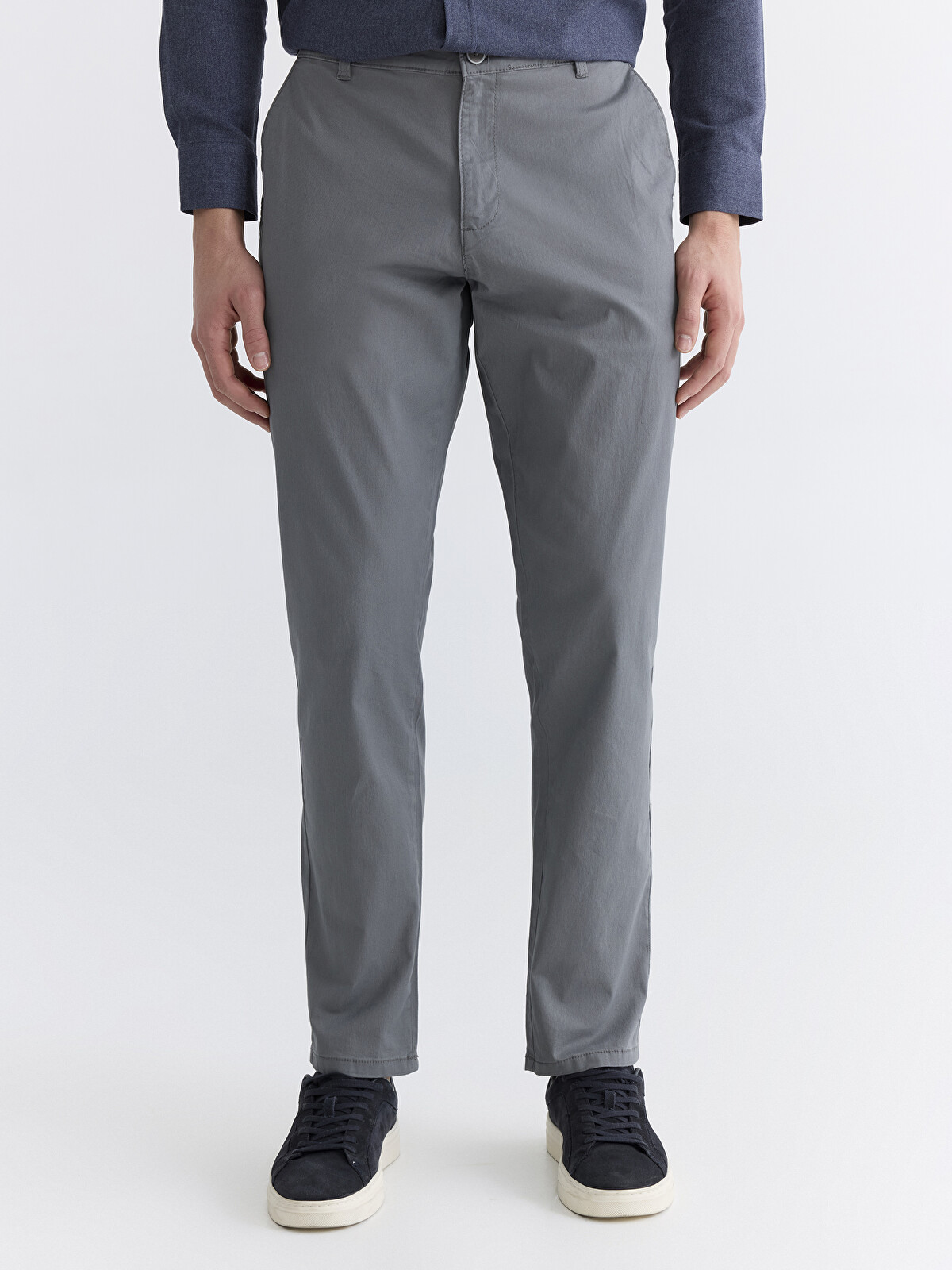 【GRAY】Variety slacks LCWAIKIKI Classic Man Grey Chino Trousers - S61885Z8-S2S - LC Waikiki