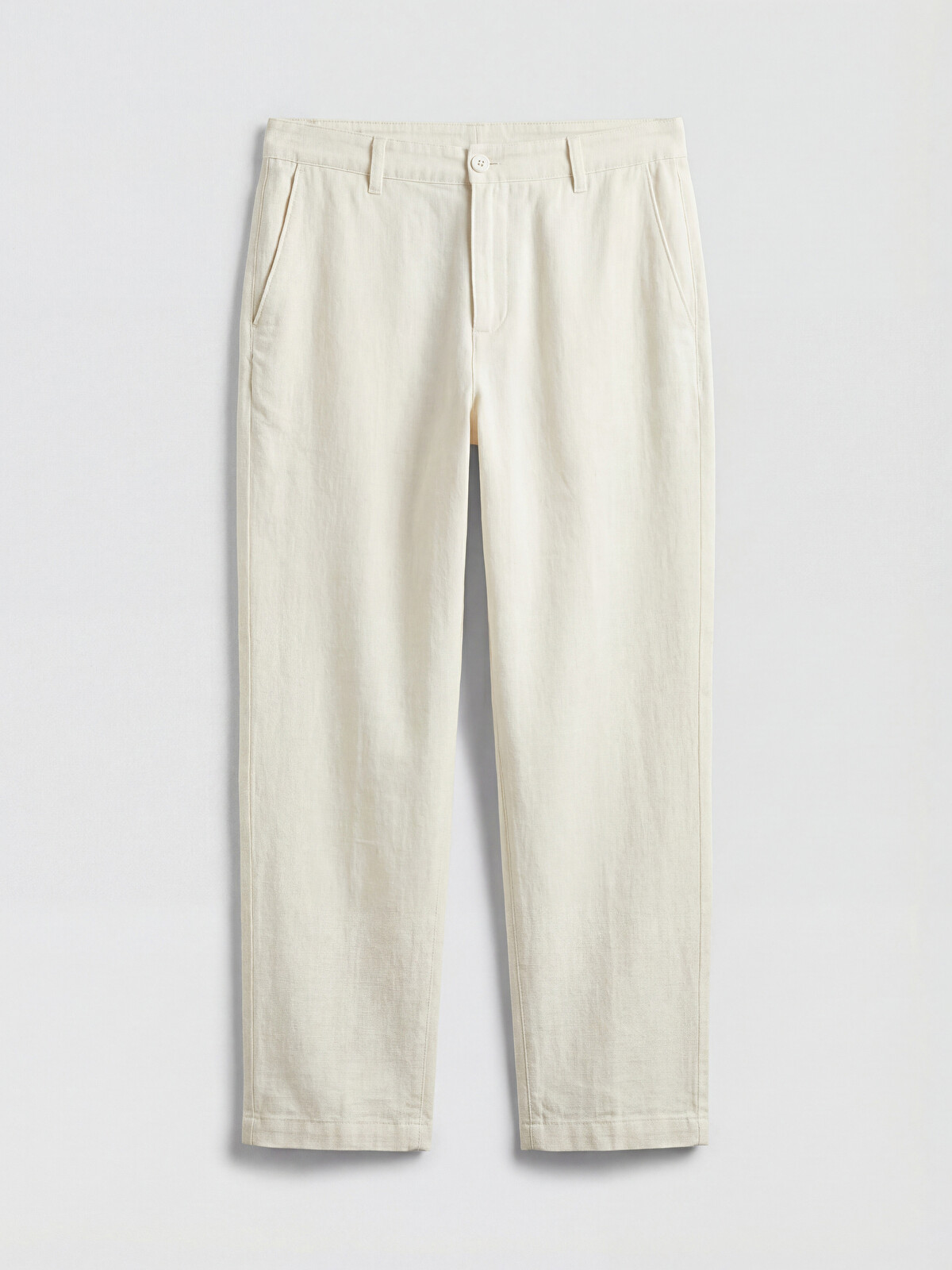 LCWAIKIKI Classic Regular Fit Keten Karışımlı Erkek Chino Pantolon