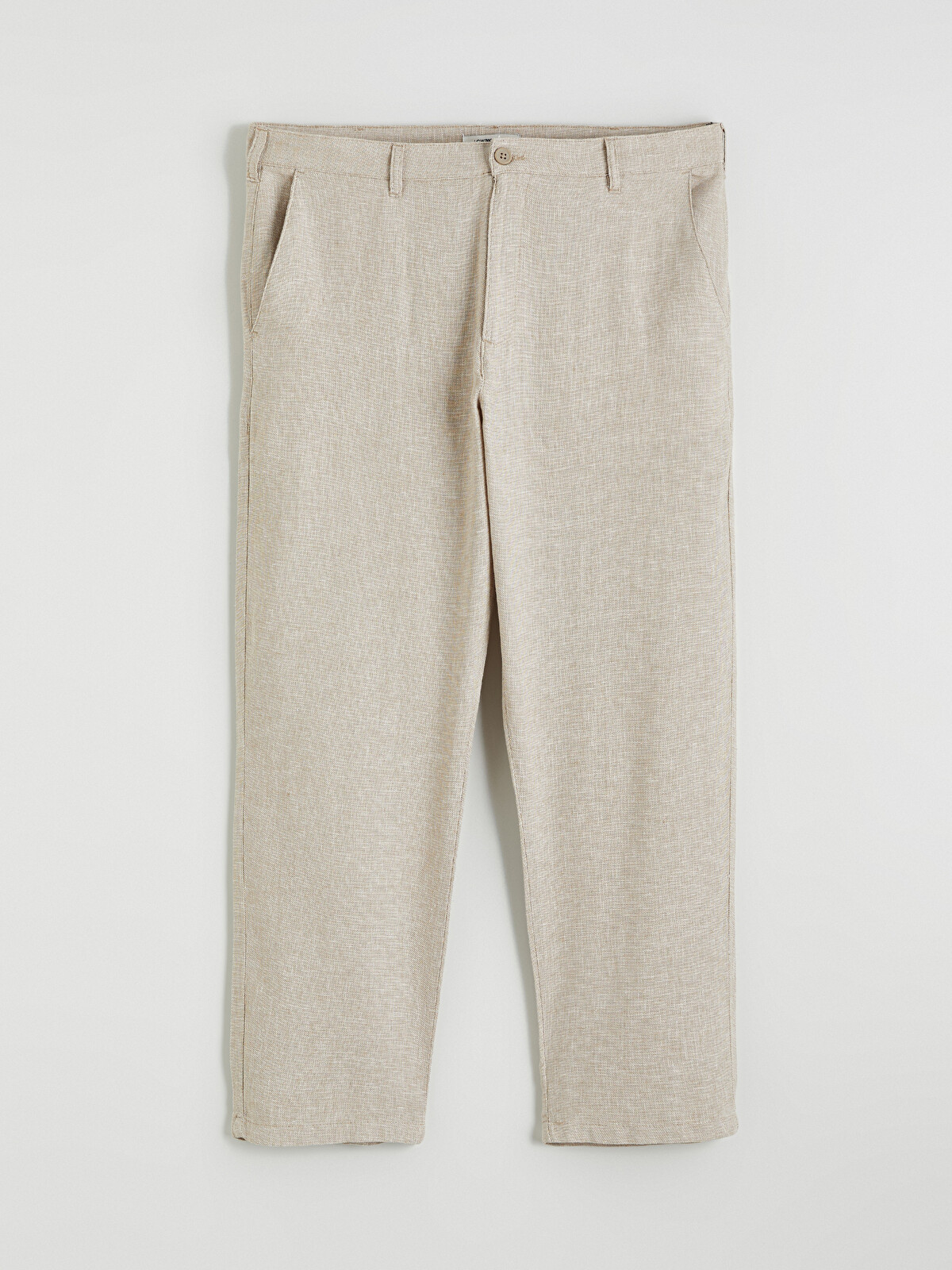 LCWAIKIKI Classic Pantaloni Chino Regular Fit din Amestec de In pentru Bărbați