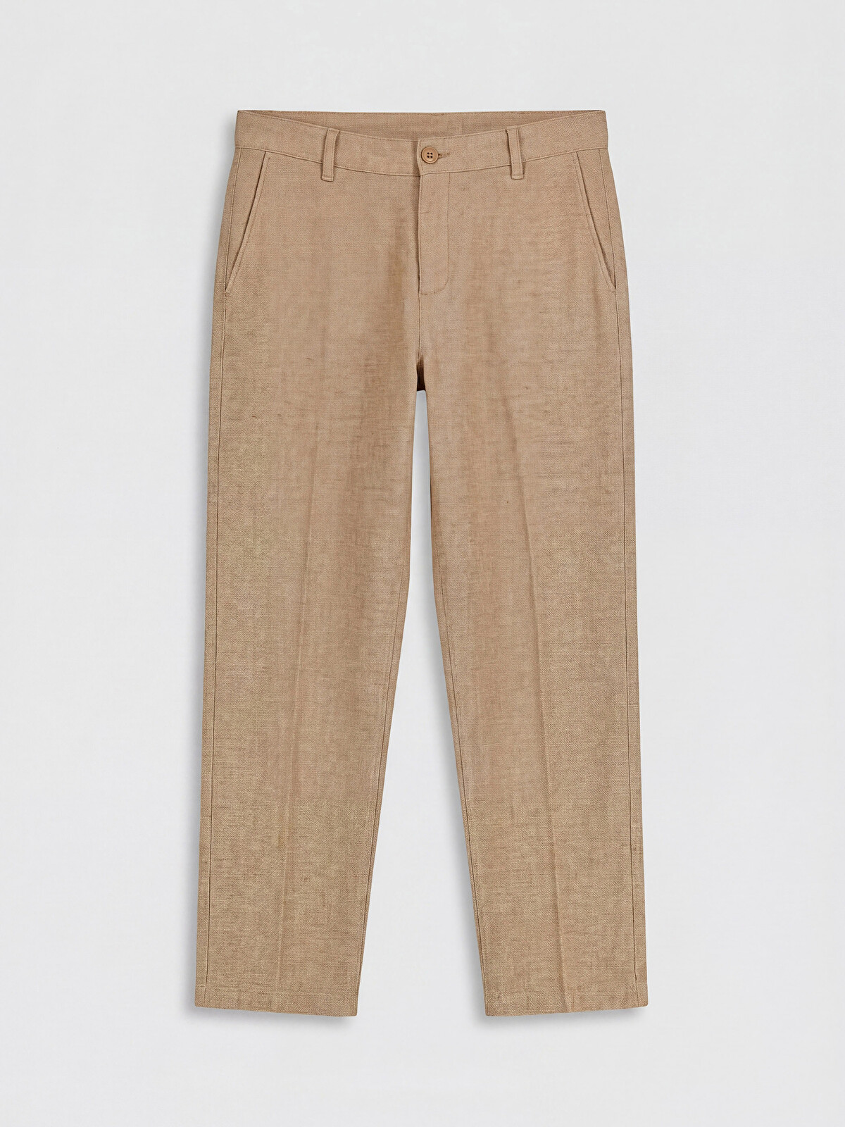 LCWAIKIKI Classic Regular Fit Keten Karışımlı Erkek Chino Pantolon