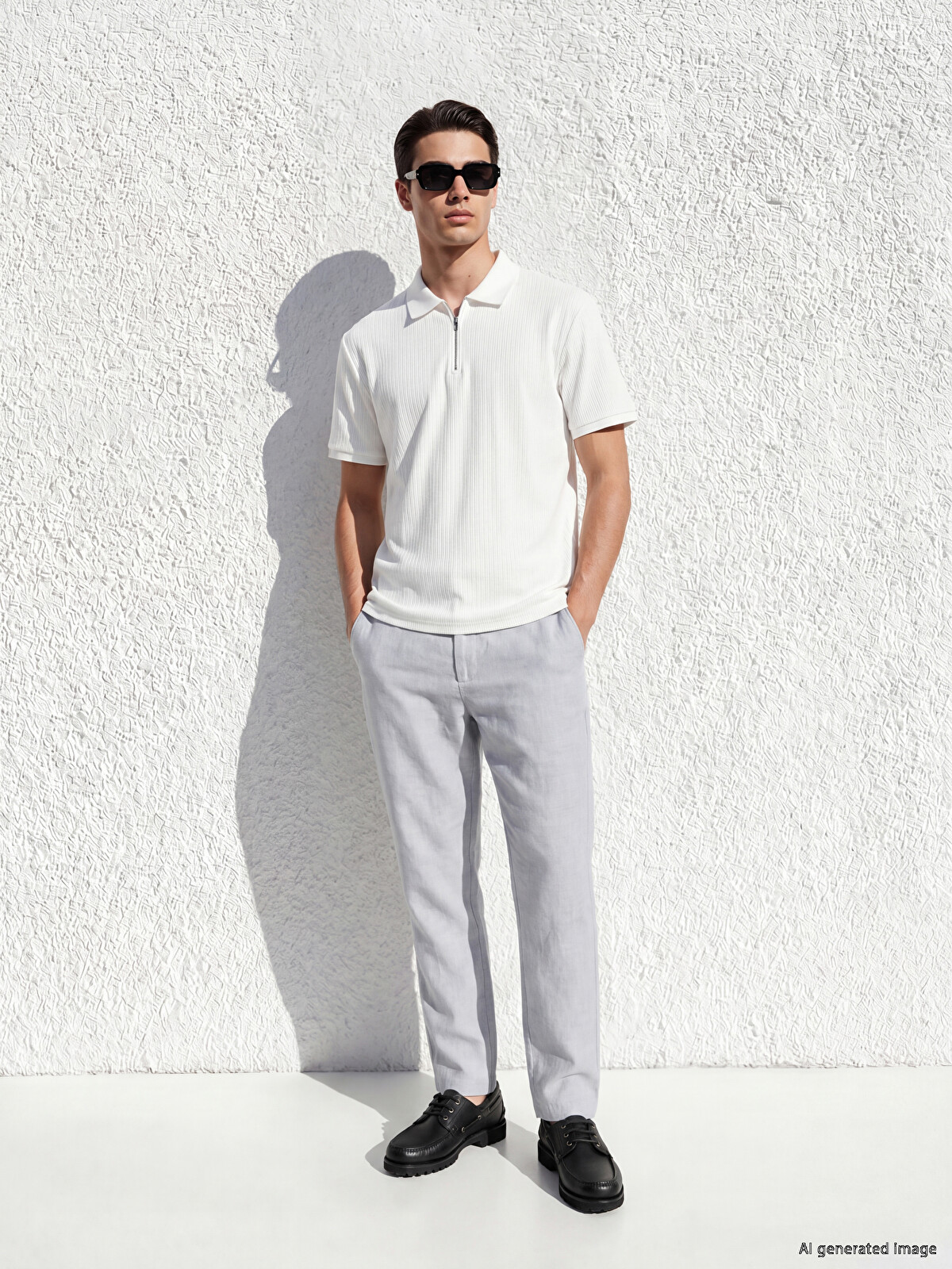 LCWAIKIKI Classic Regular Fit Keten Karışımlı Erkek Chino Pantolon