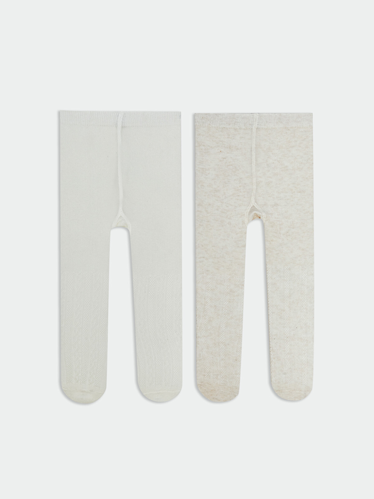 LCW baby Baby Girls' Knit Tights 2 Pack - S61946Z1-D2Y | LC Waikiki