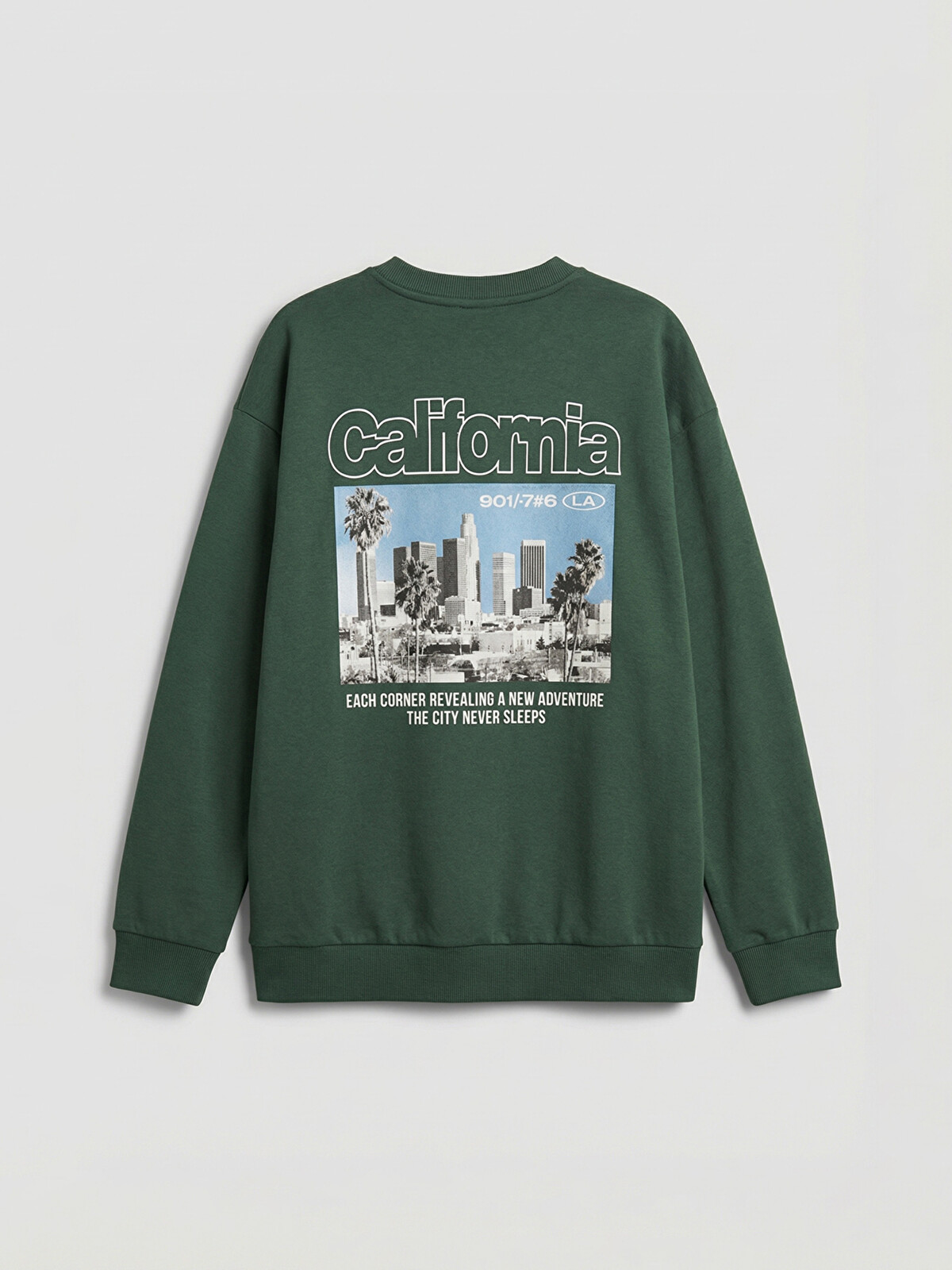 LCW Kids California Print Standard Fit Boys' Sweatshirt - S62151Z4