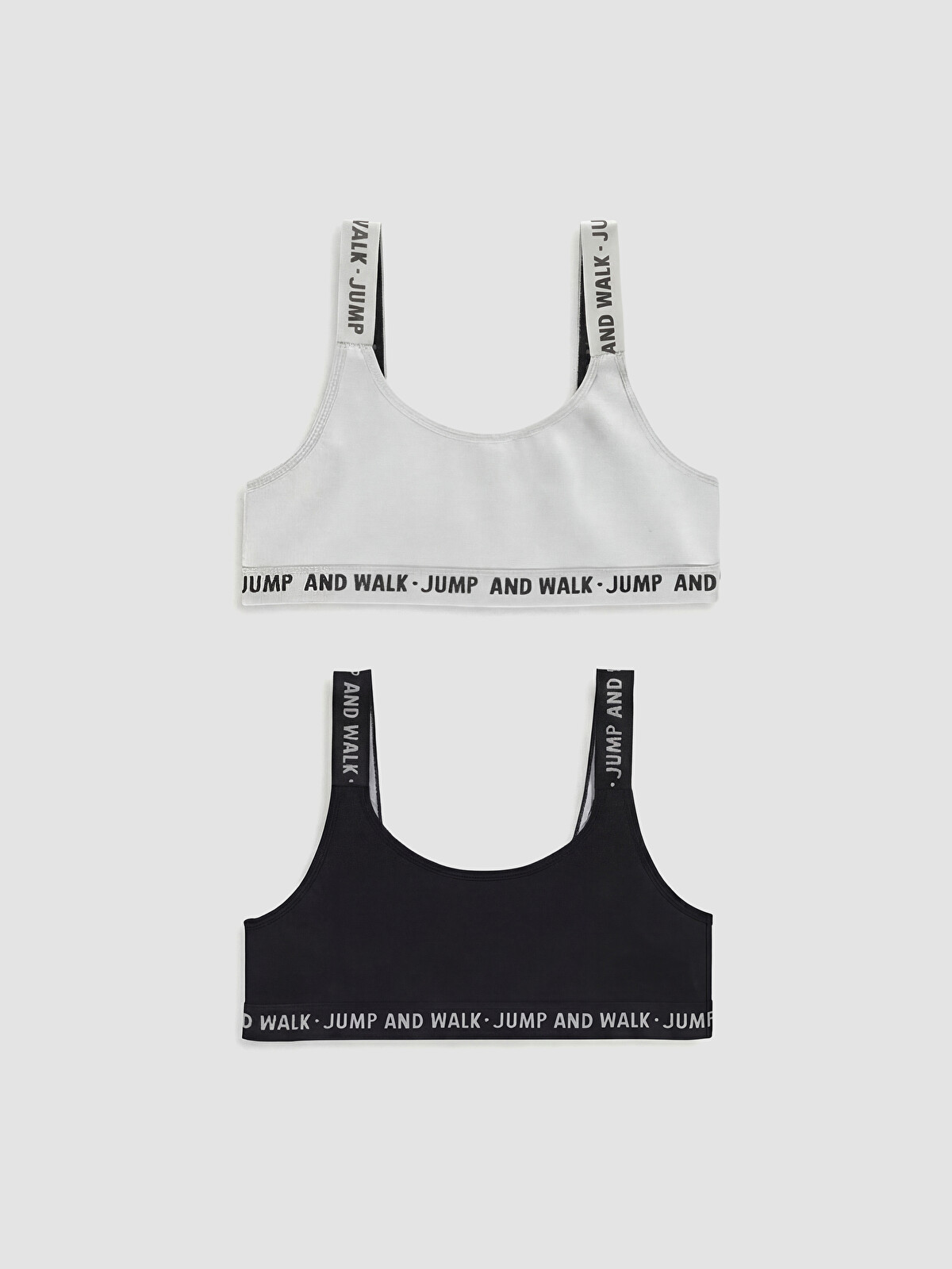 LCW Kids Set de două topuri scurte pentru fete, cu imprimeu grafic