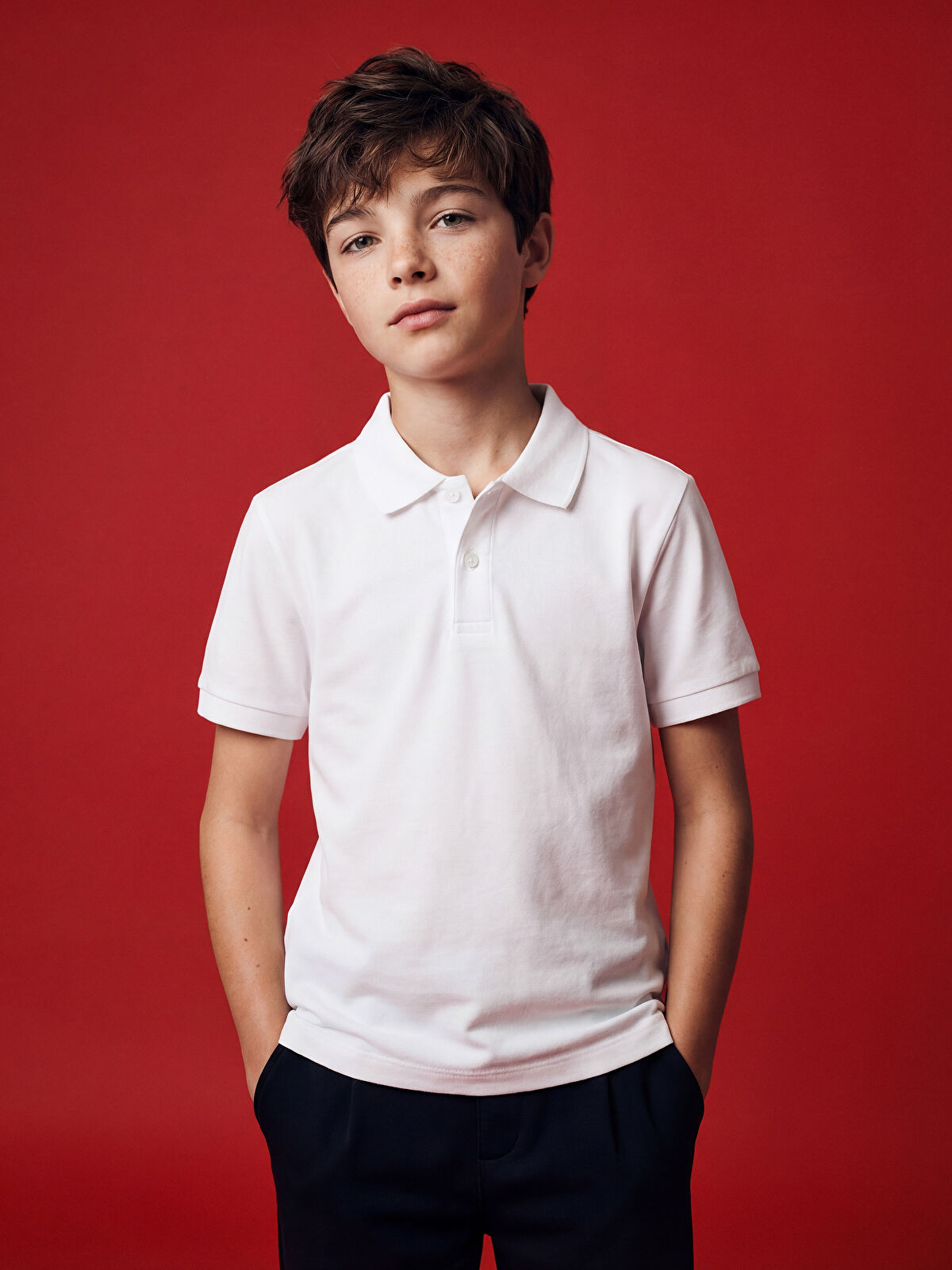 LCW Kids Polo Yaka Erkek Çocuk Pike Tişört