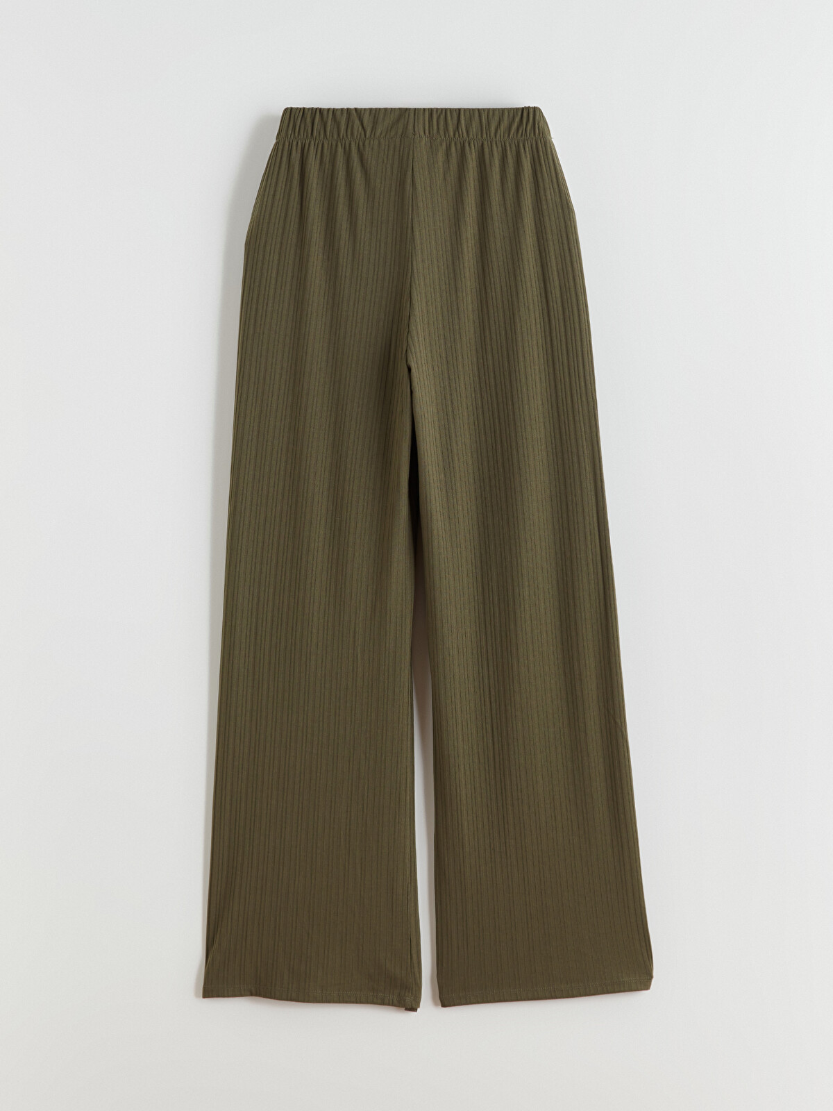 LCWAIKIKI Basic Elastic Waist Wide Leg Women's Trousers - S63225Z8