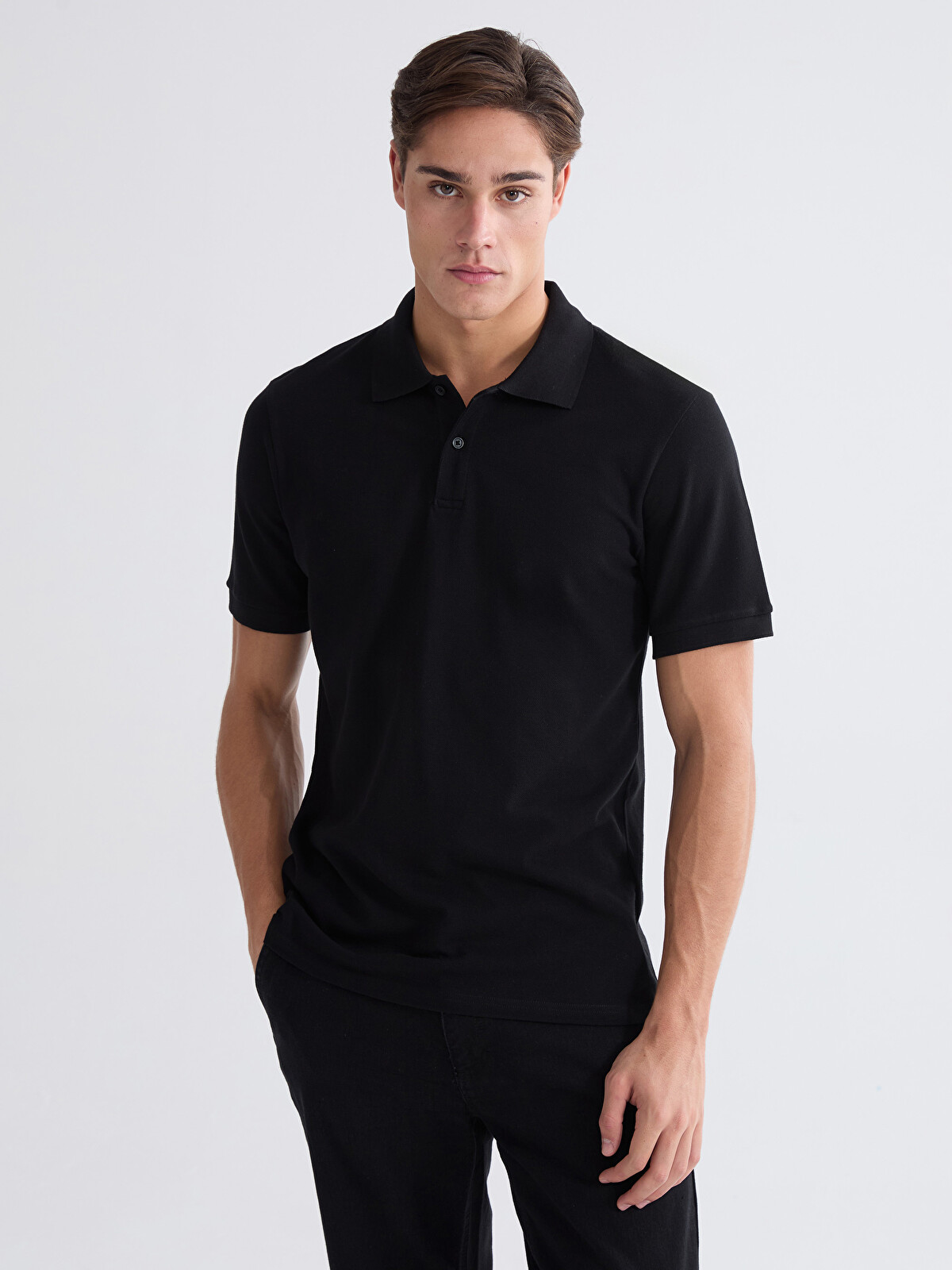 LCWAIKIKI Classic T-shirt Homme en Piqué à Col Polo