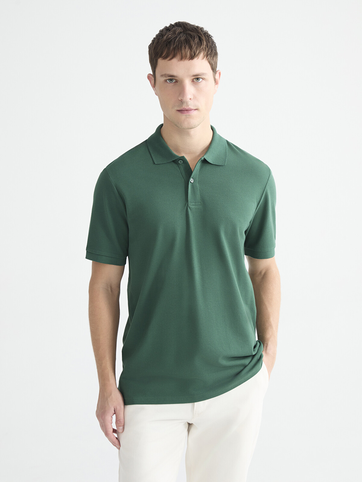 LCWAIKIKI Classic Polo Collar Pique Men's T-Shirt