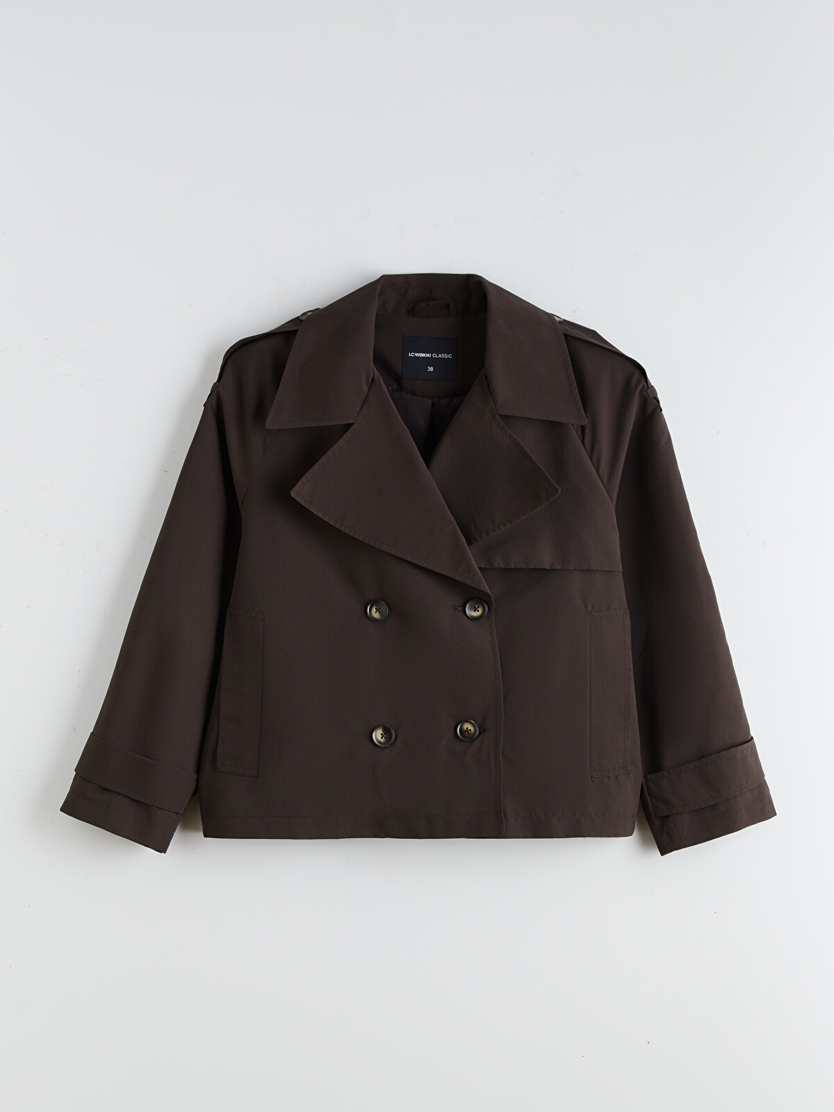 LCWAIKIKI Classic Double Breasted Oversize Women's Trench Coat