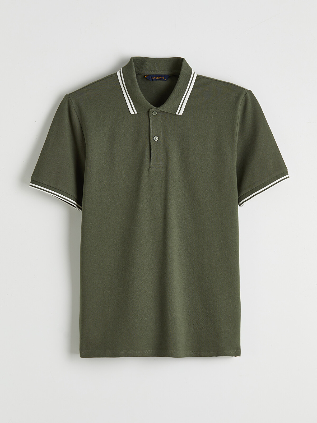 SOUTHBLUE T-shirt pique me jakë polo për burra