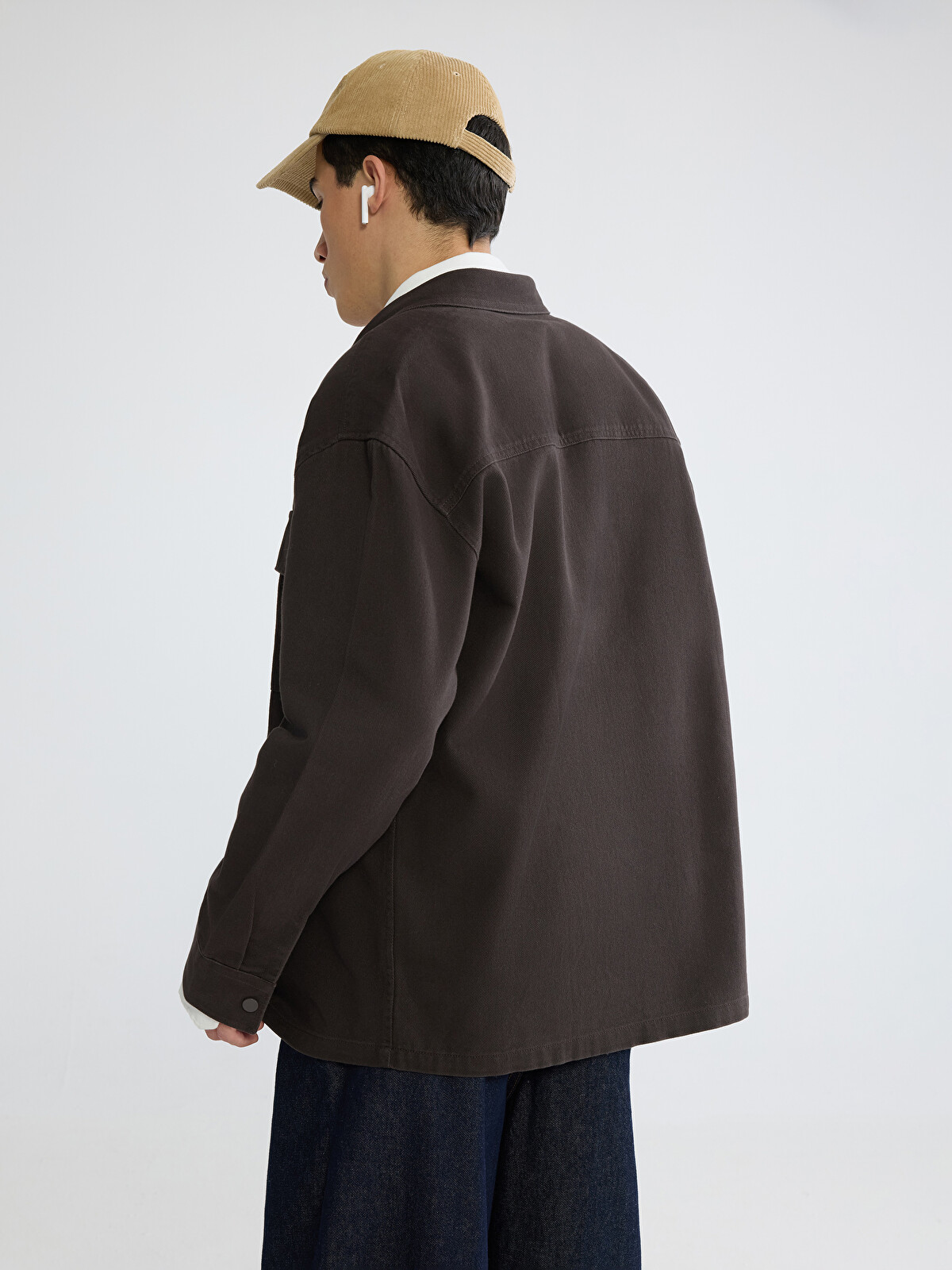 XSIDE Men's Loose Fit Gabardine Shirt Jacket - S63593Z8-J0V | LC