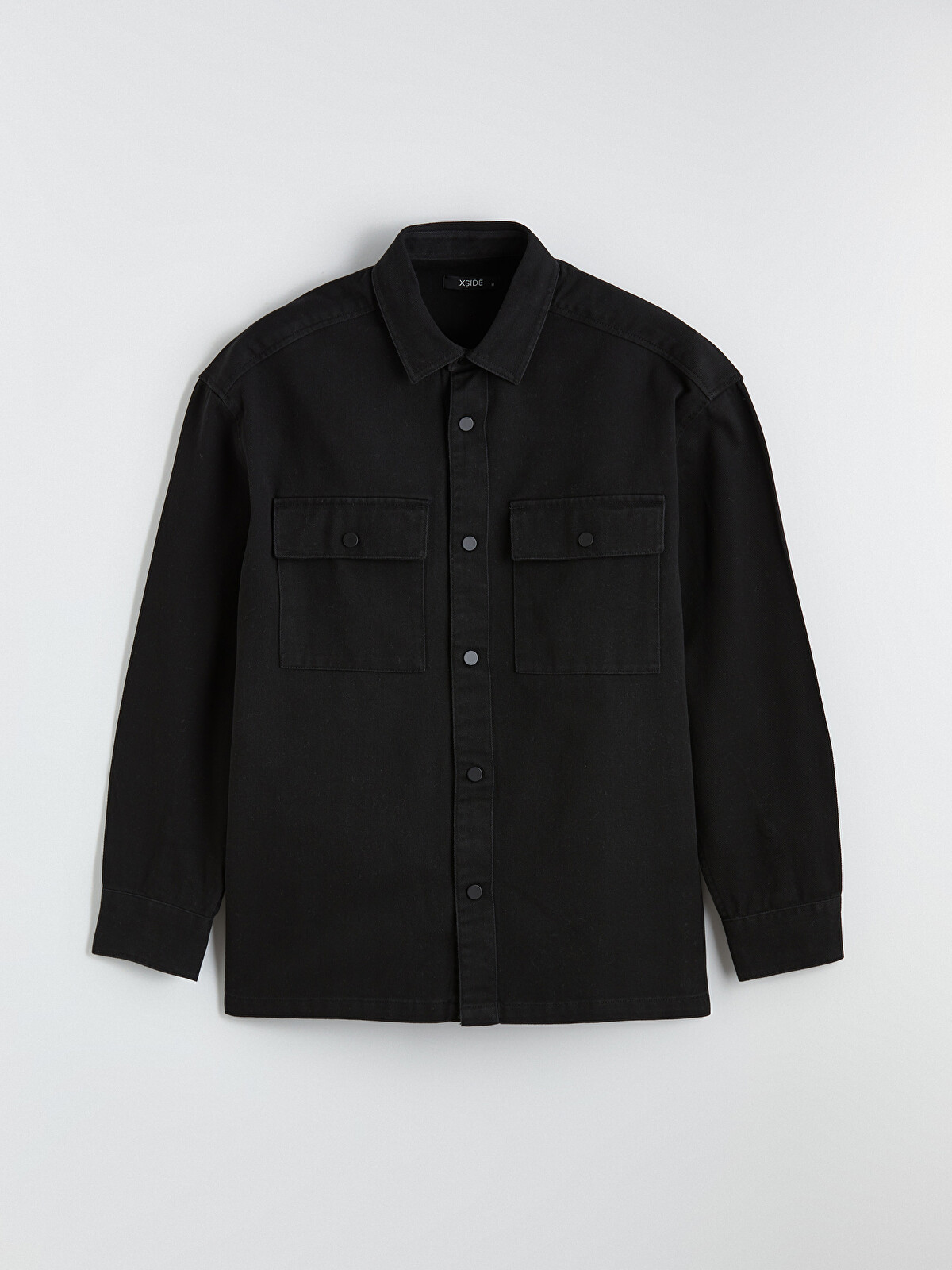XSIDE Men's Loose Fit Gabardine Shirt Jacket - S63593Z8-RQL - LC